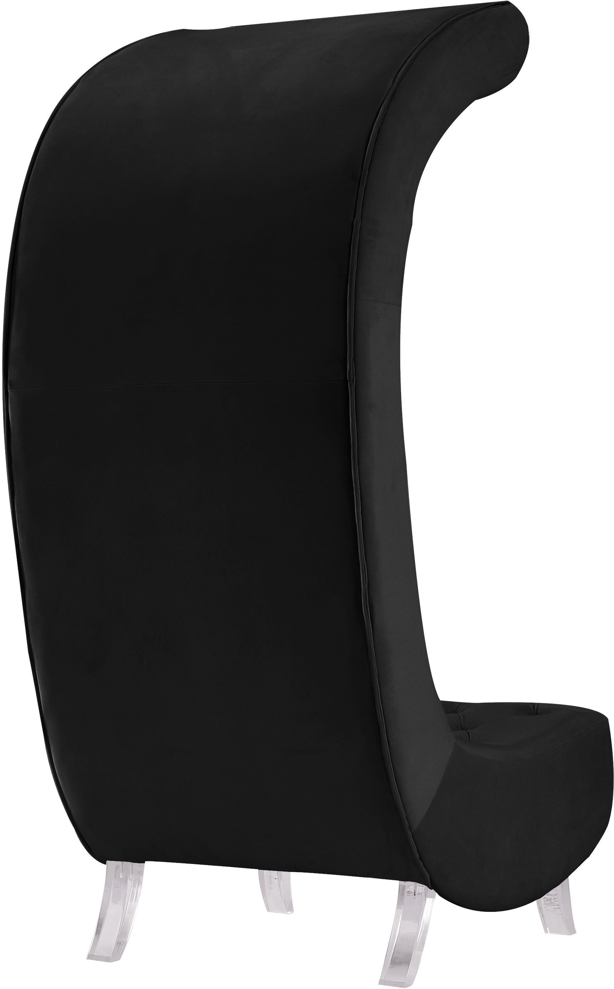 Crescent Velvet Chair