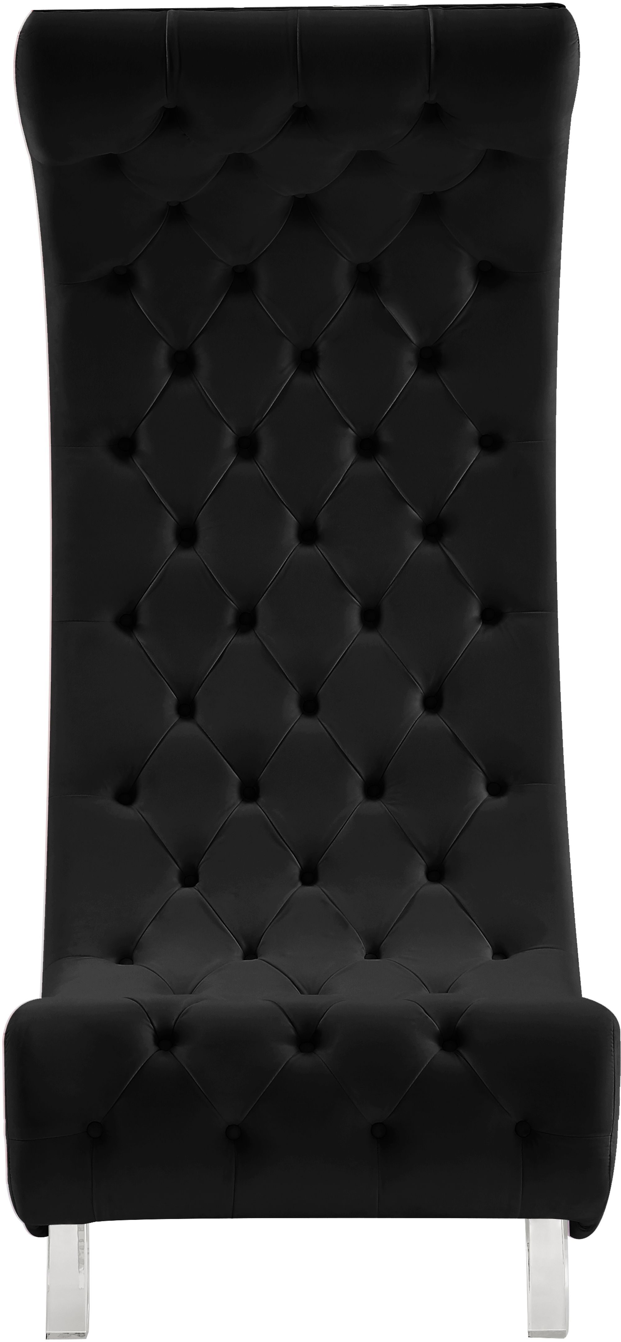 Crescent Velvet Chair