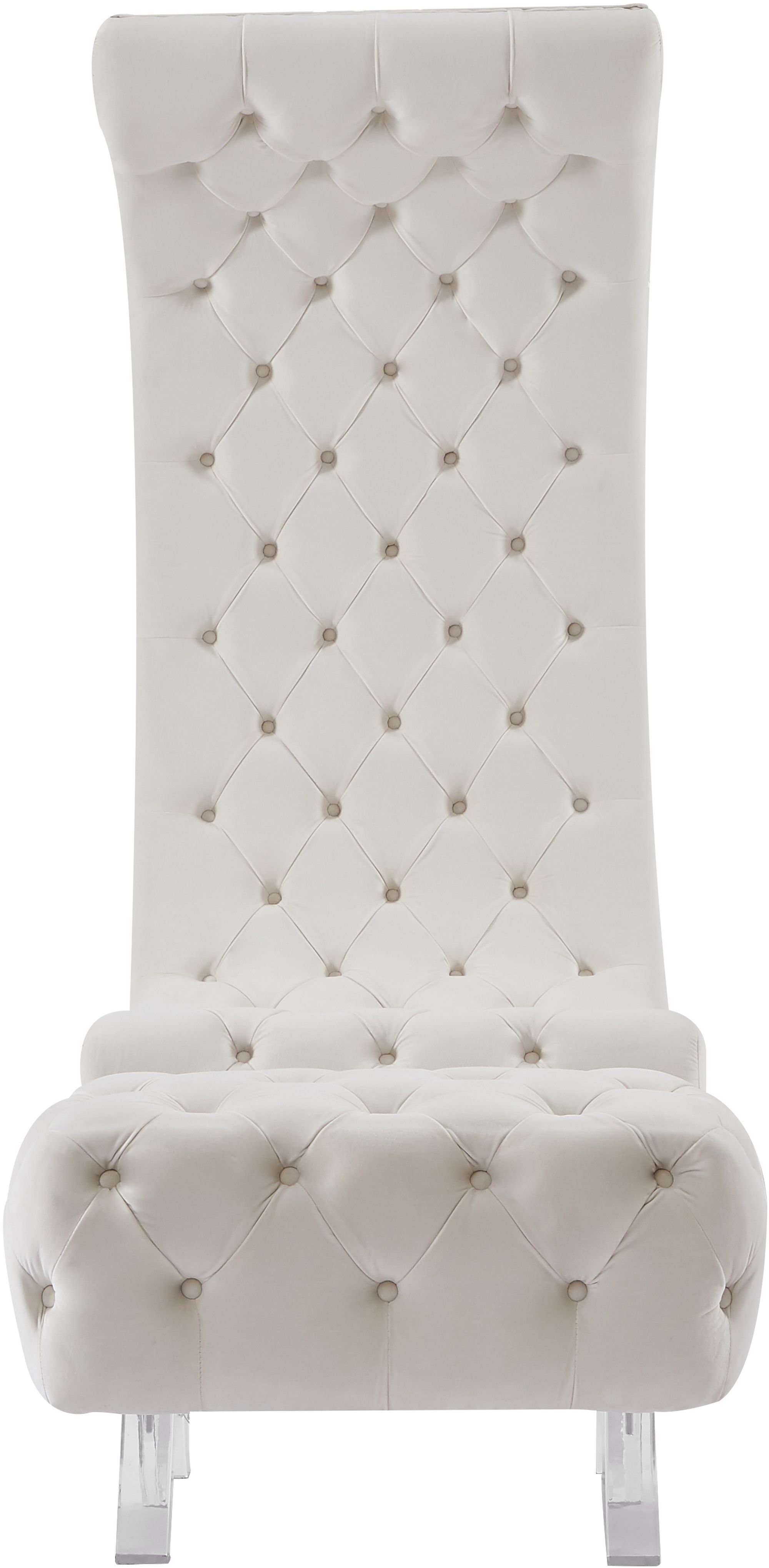 Crescent Velvet Chair