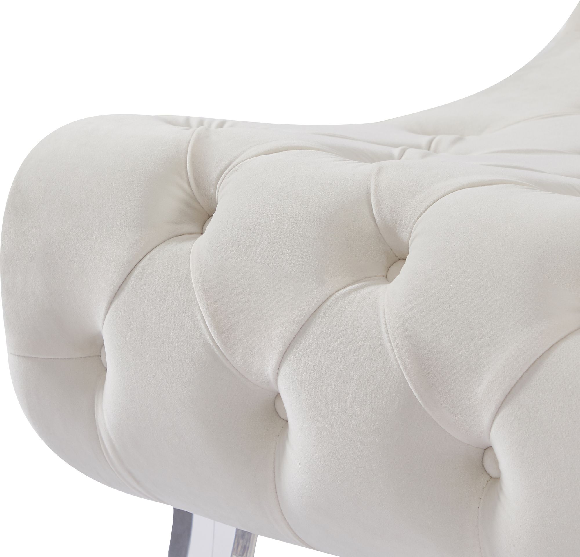 Crescent Velvet Chair