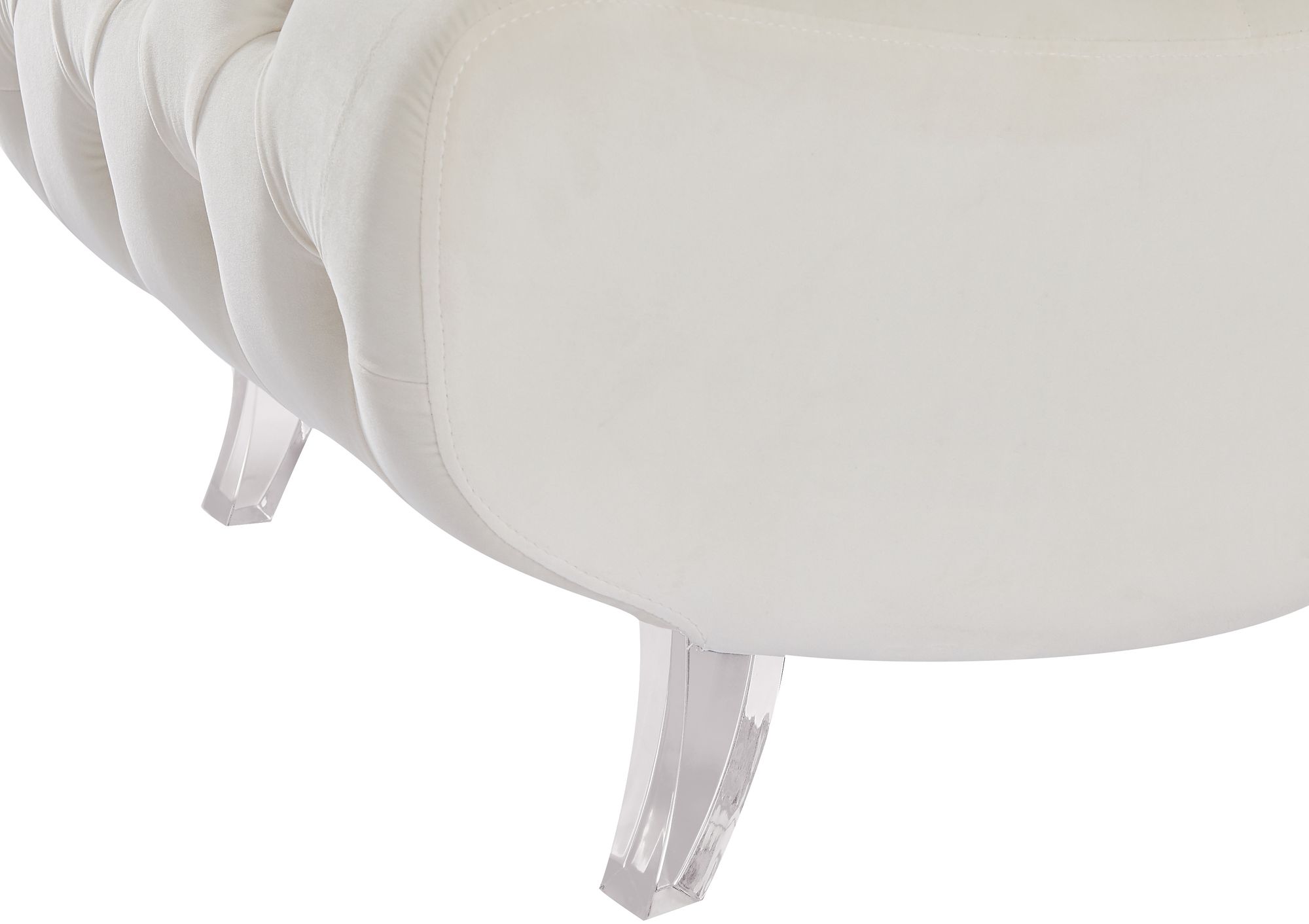 Crescent Velvet Chair