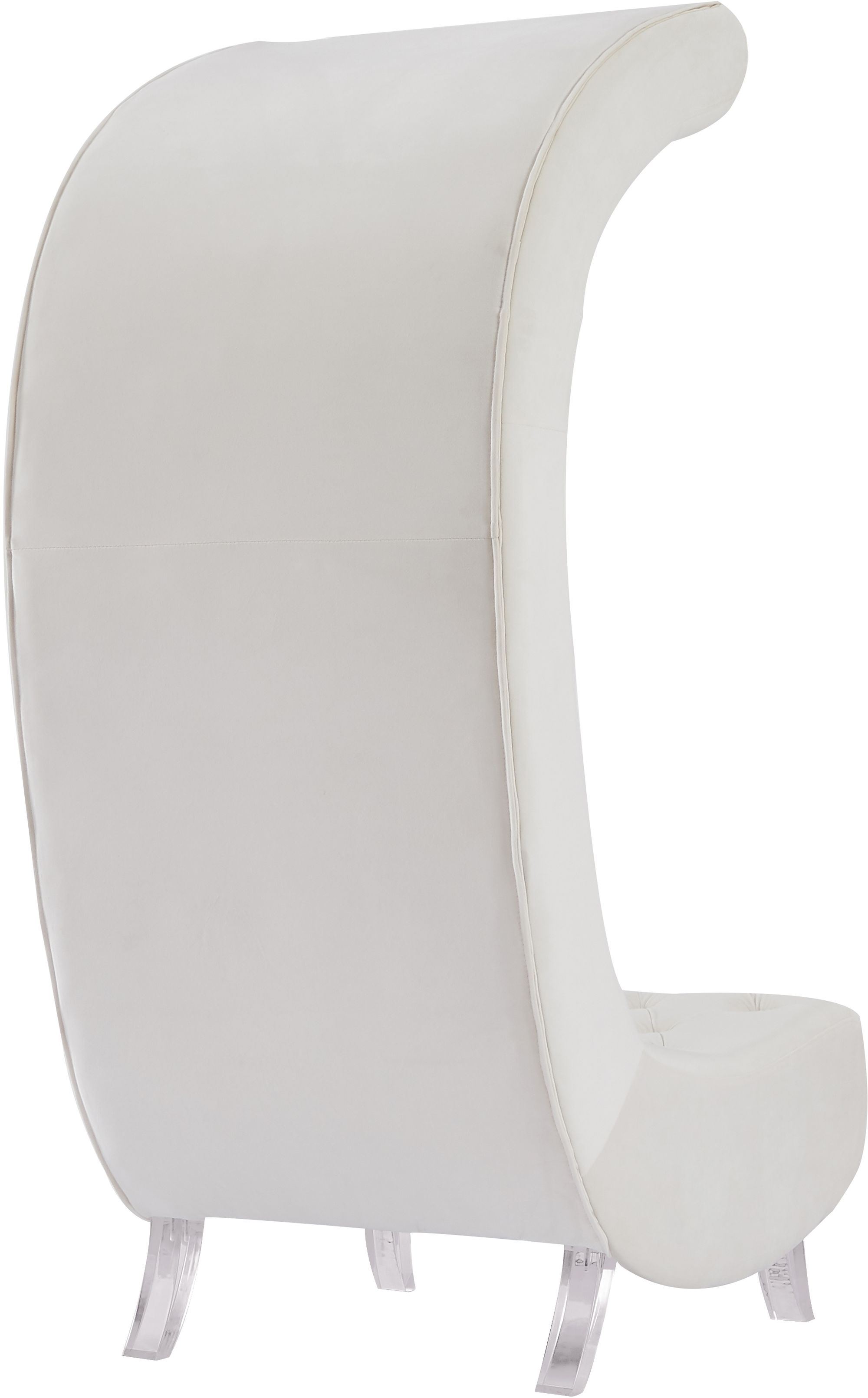 Crescent Velvet Chair