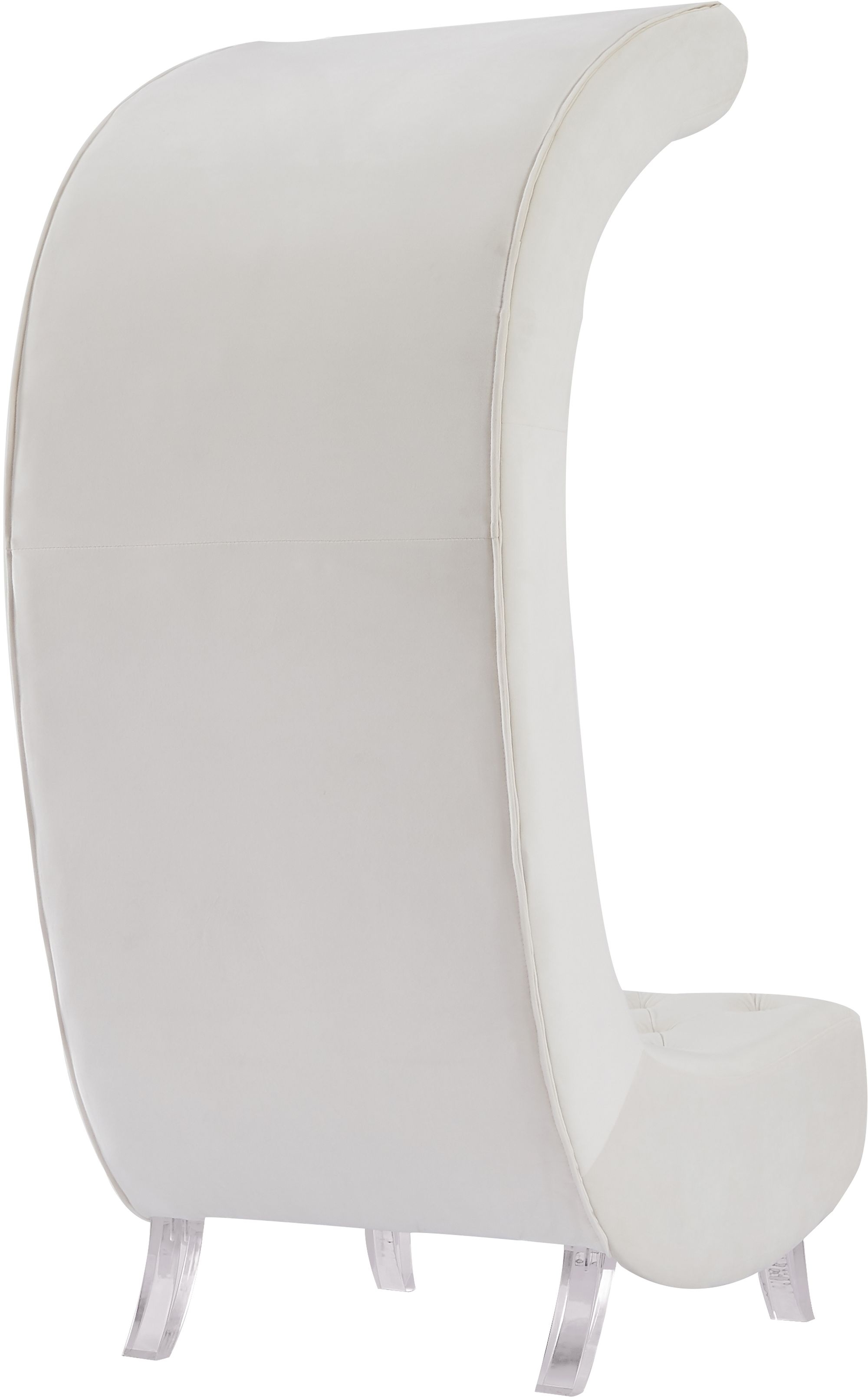 Crescent Velvet Chair