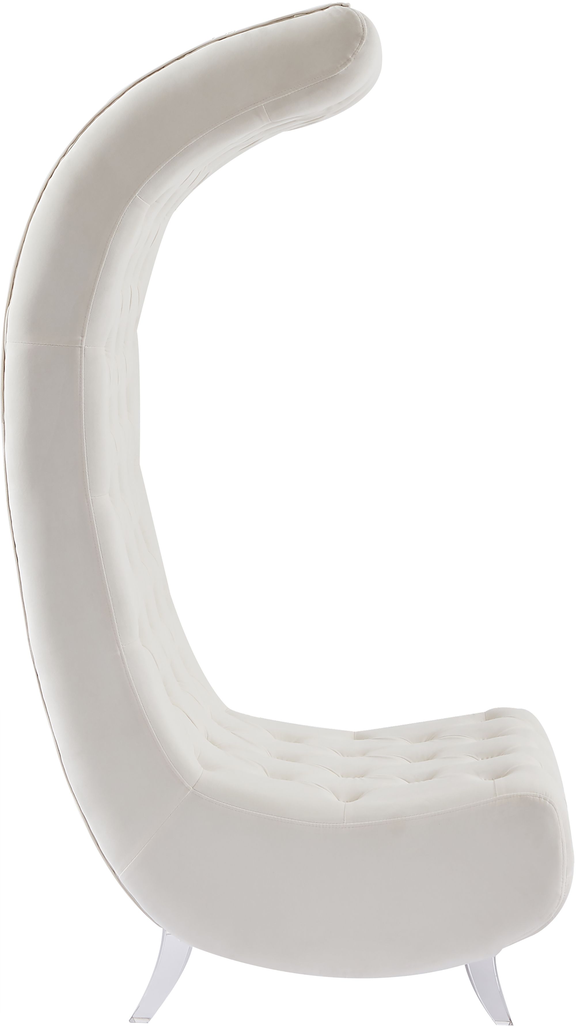 Crescent Velvet Chair