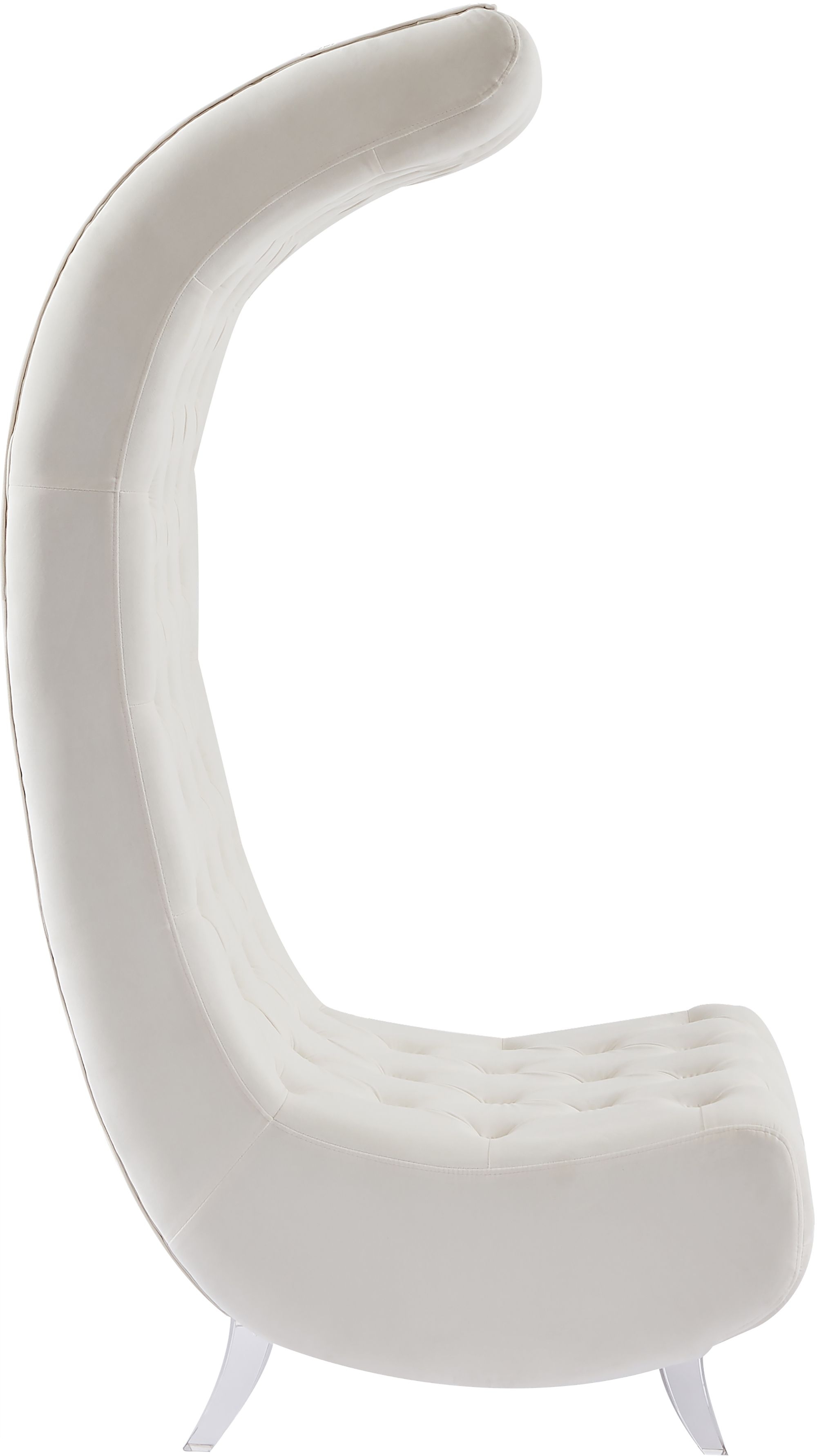 Crescent Velvet Chair