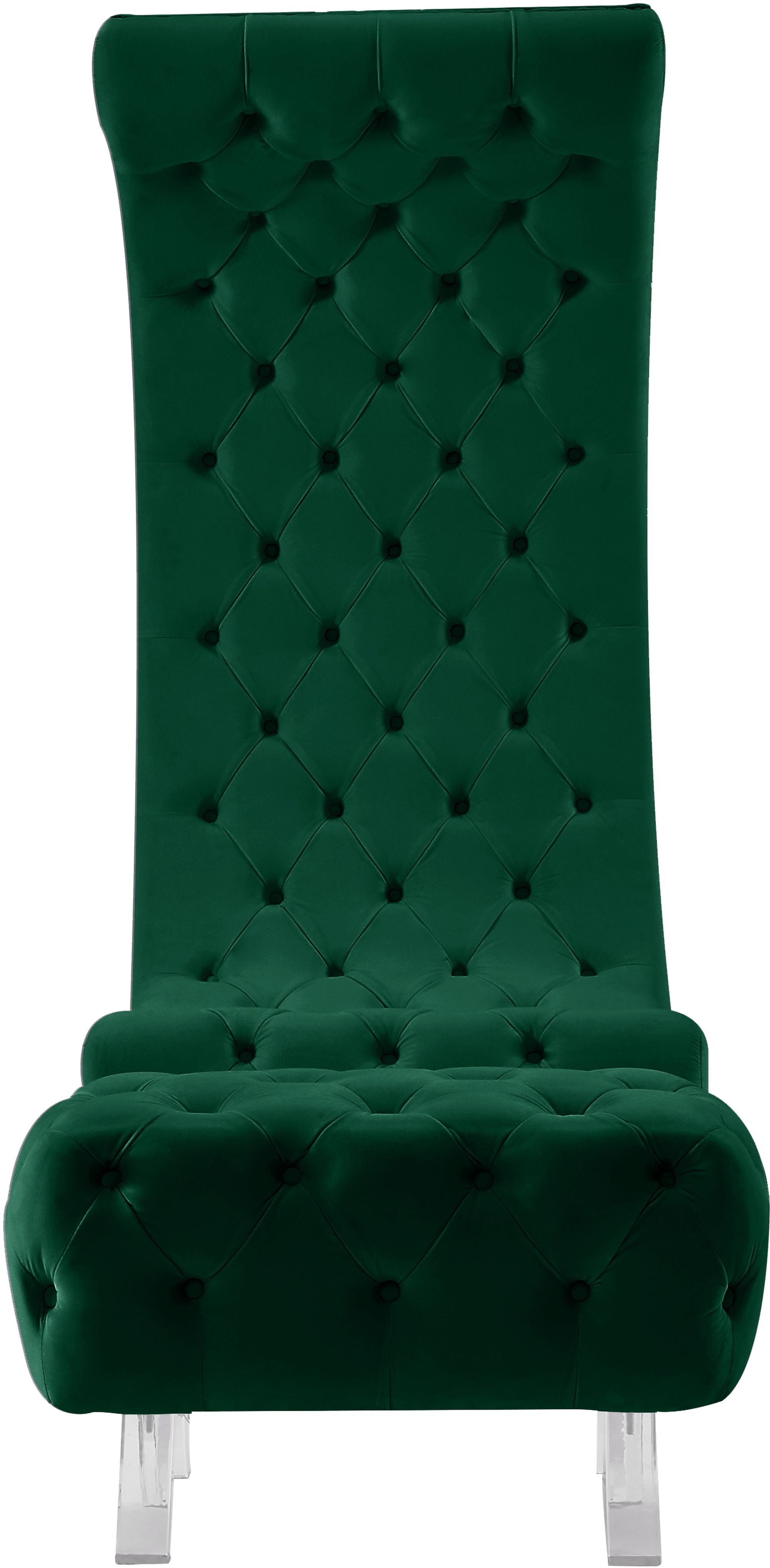 Crescent Velvet Chair