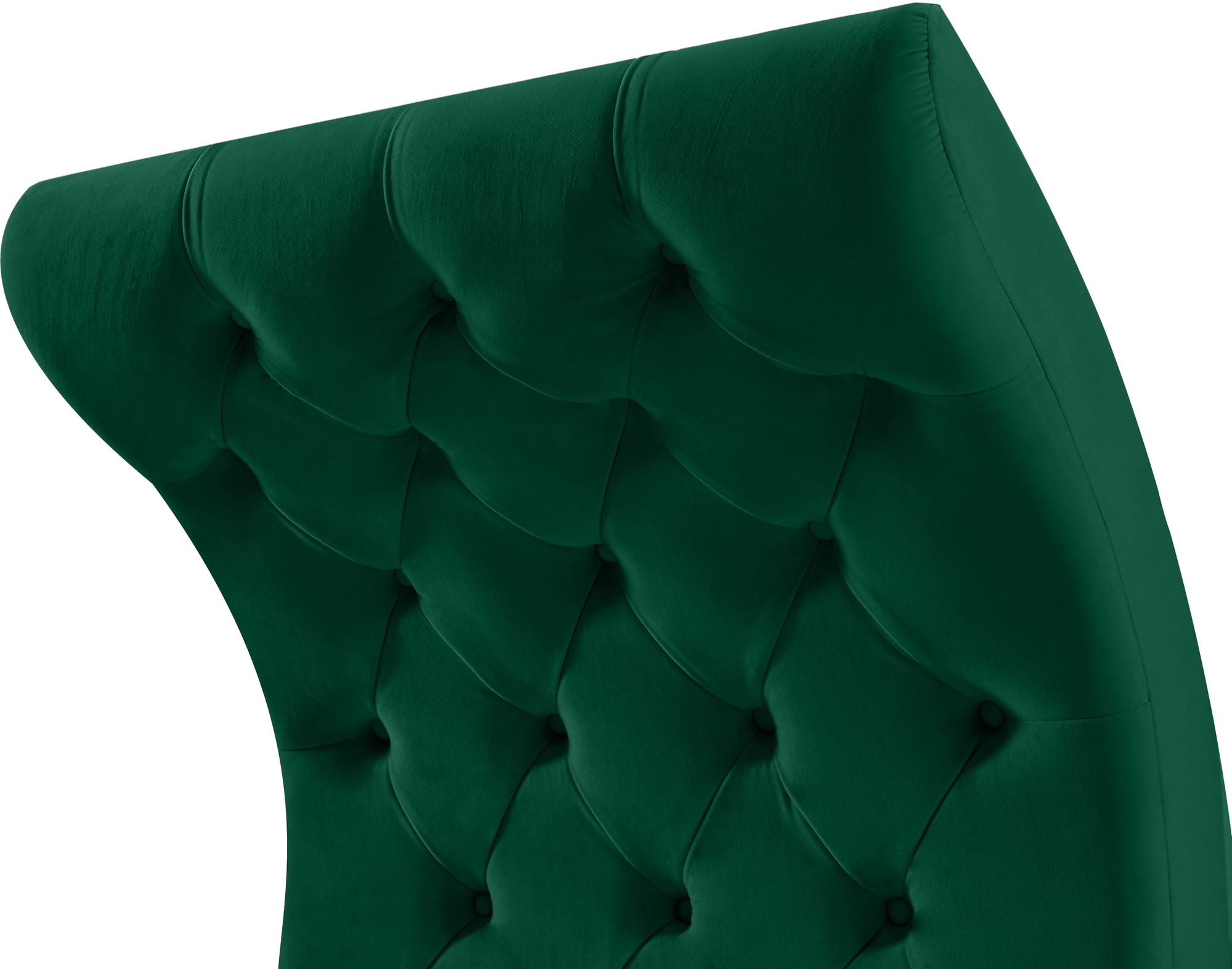 Crescent Velvet Chair