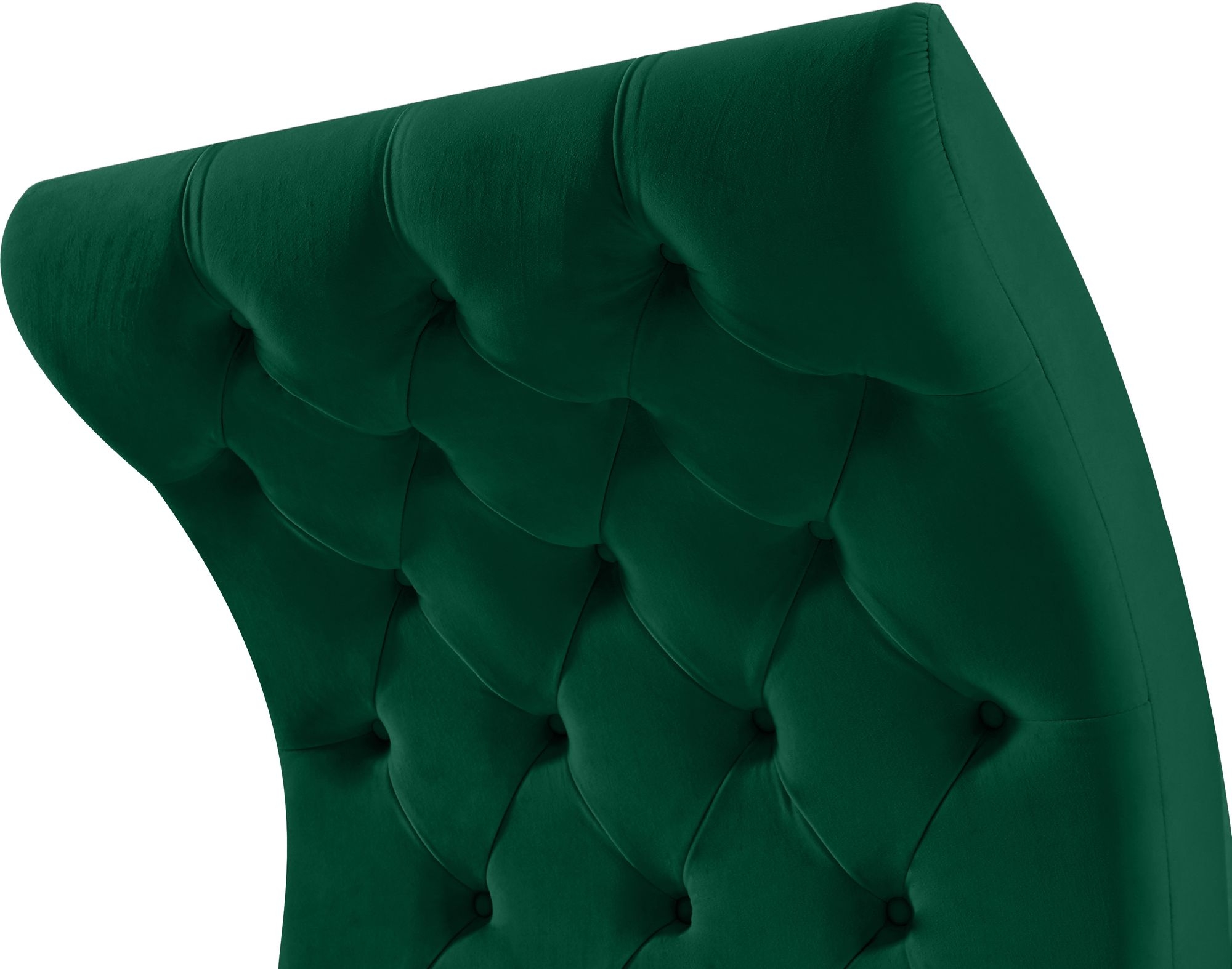 Crescent Velvet Chair