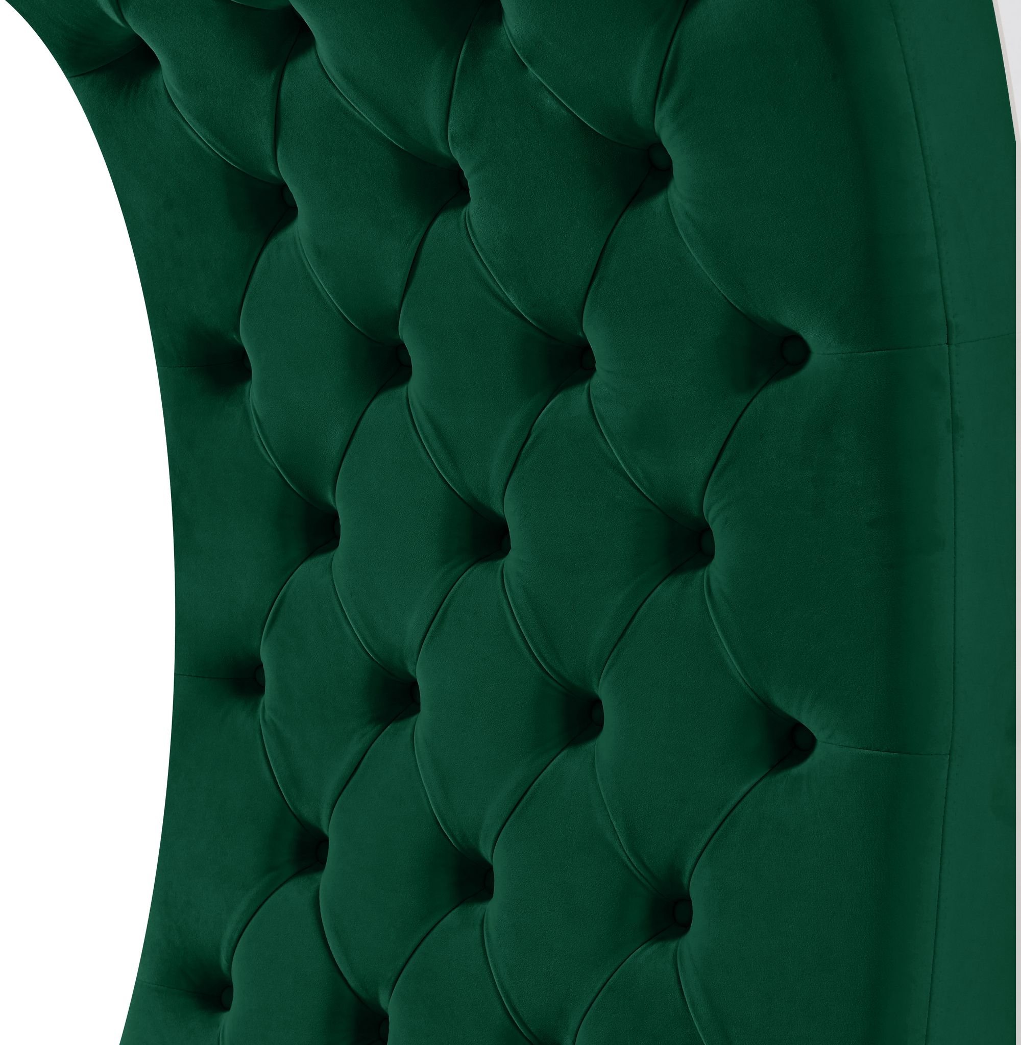 Crescent Velvet Chair