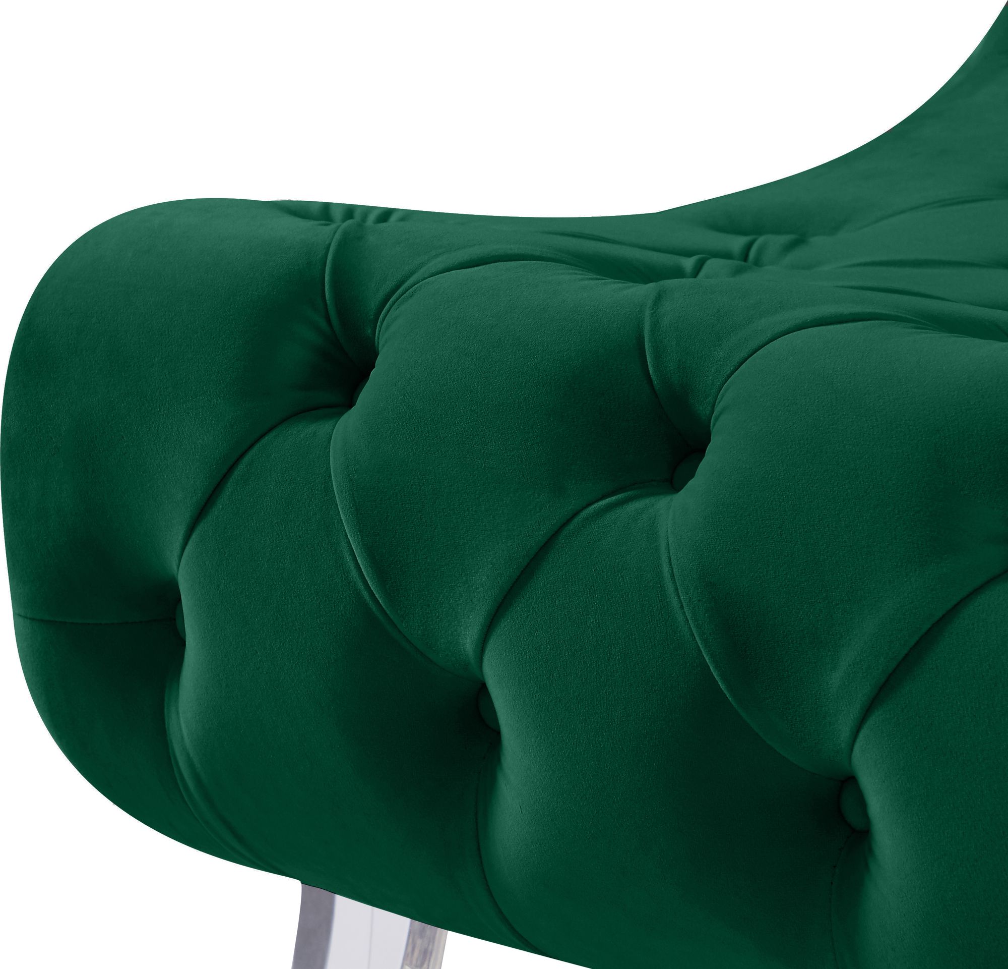 Crescent Velvet Chair