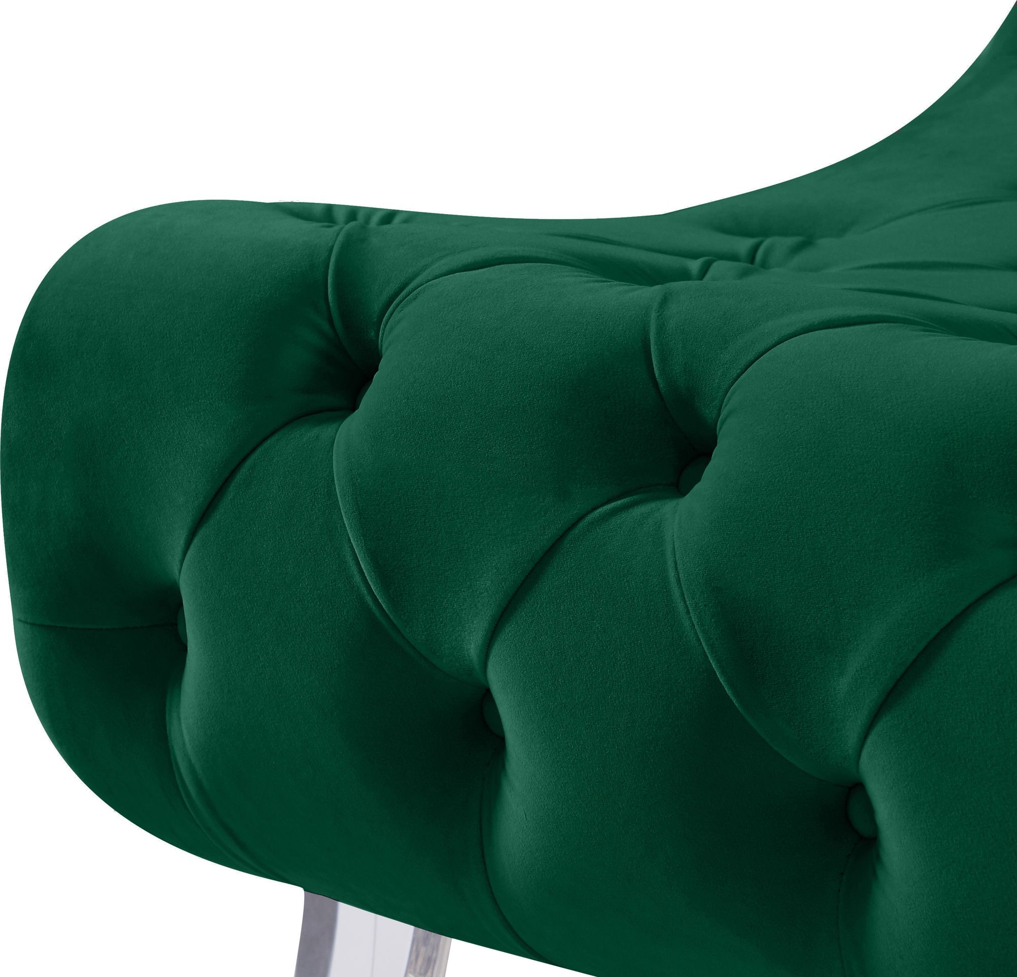Crescent Velvet Chair