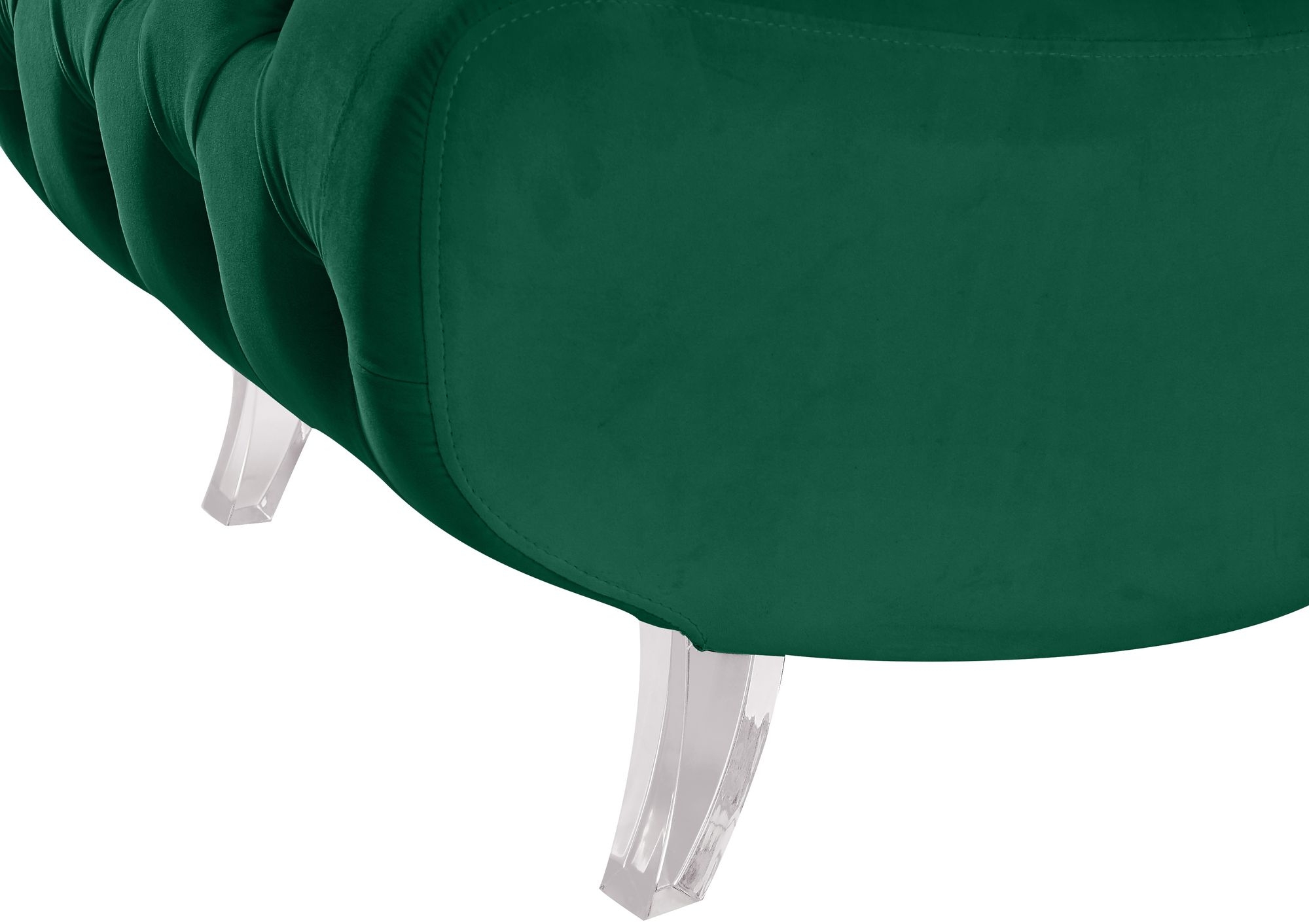 Crescent Velvet Chair