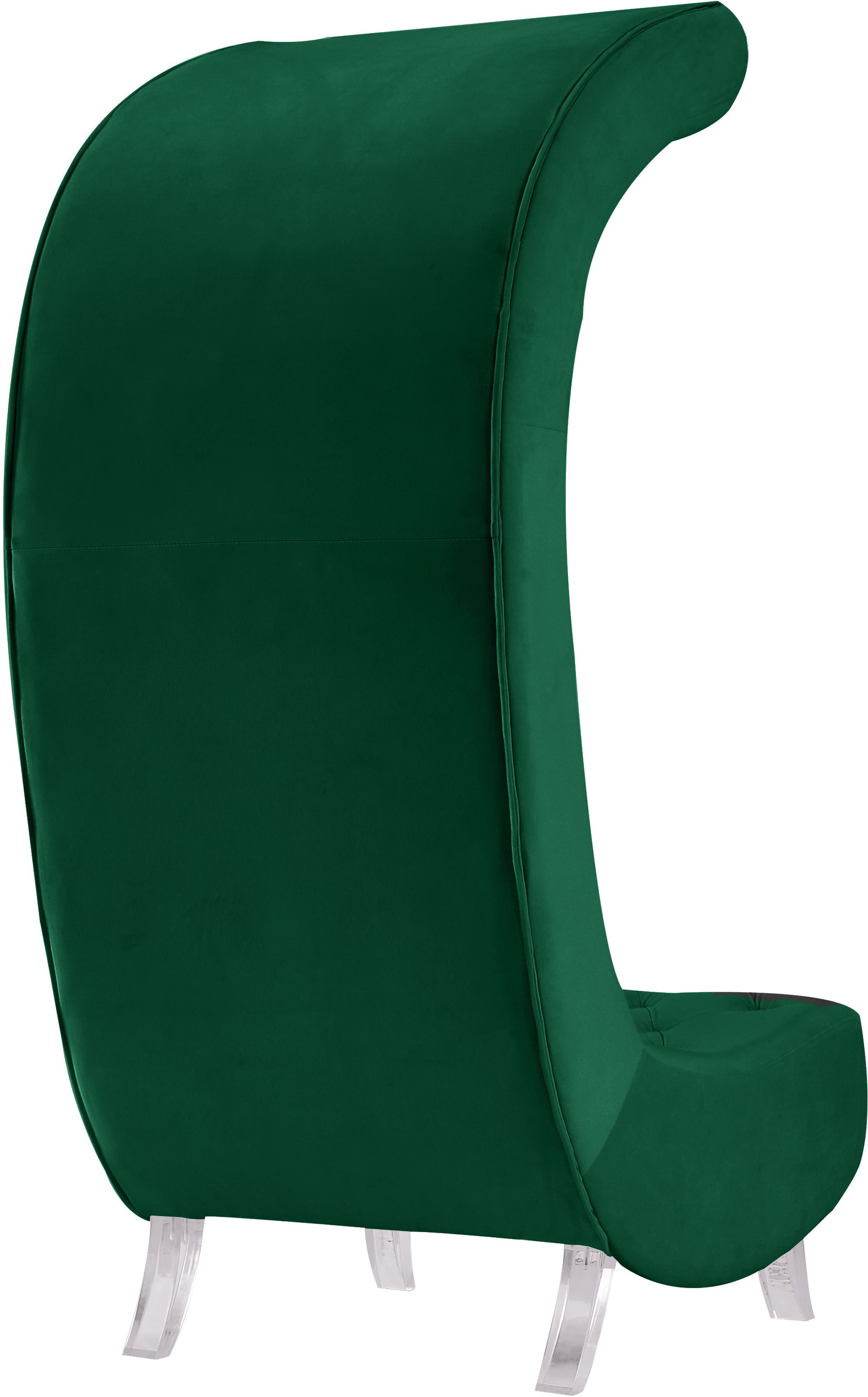 Crescent Velvet Chair