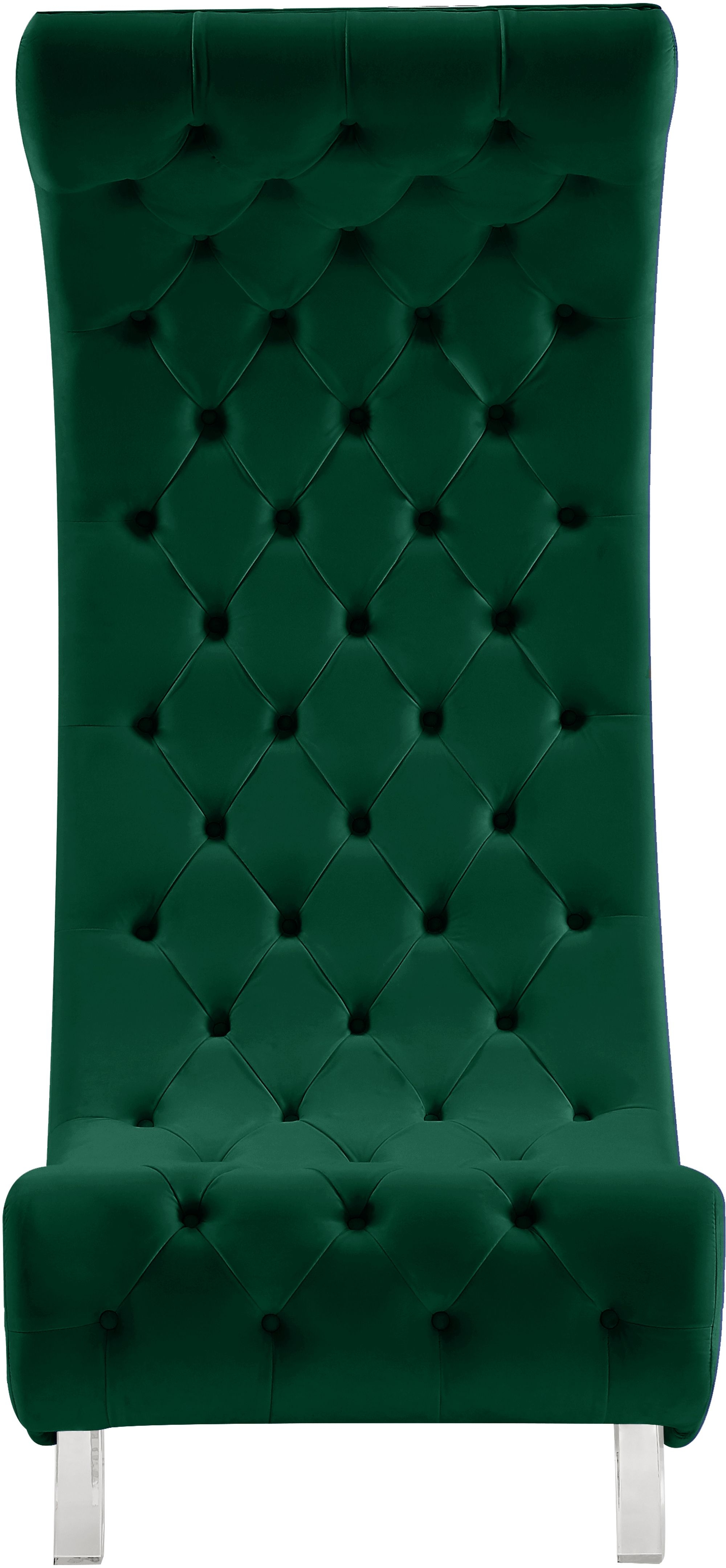 Crescent Velvet Chair