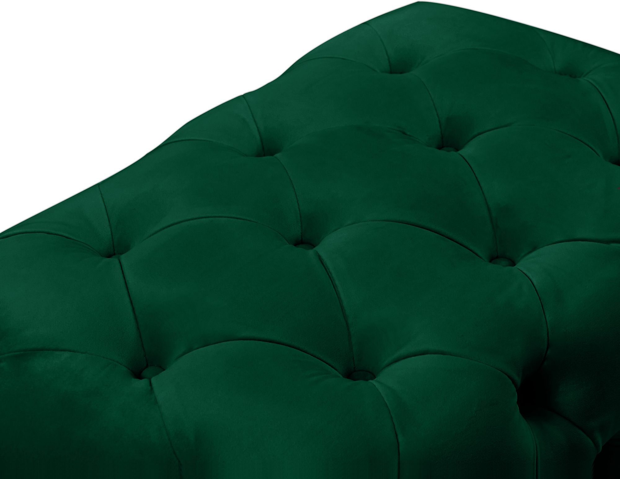 Crescent Velvet Ottoman
