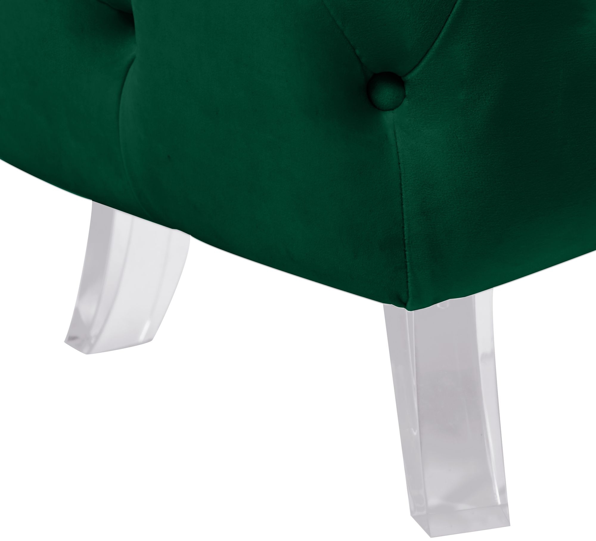 Crescent Velvet Ottoman
