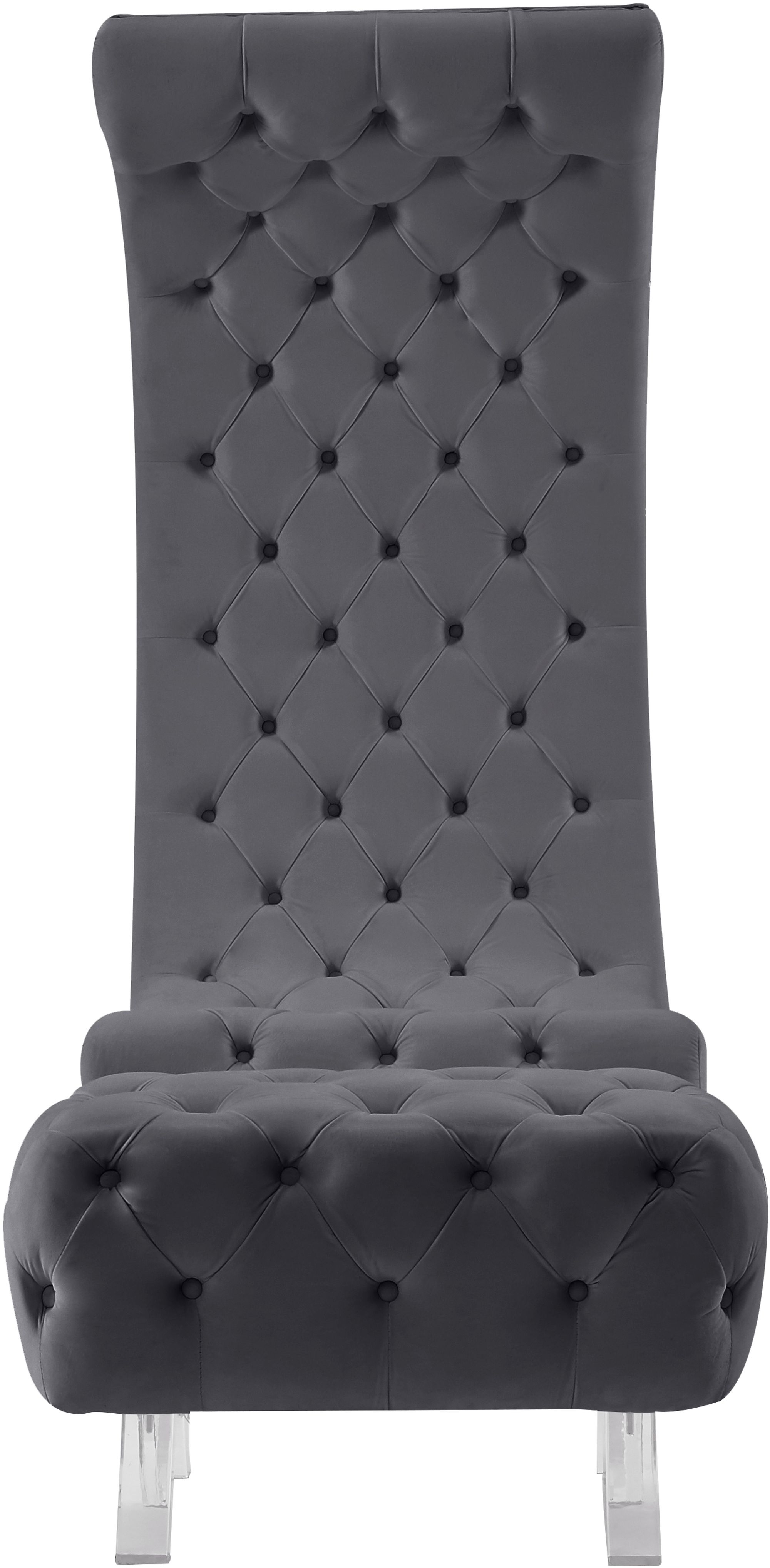 Crescent Velvet Chair