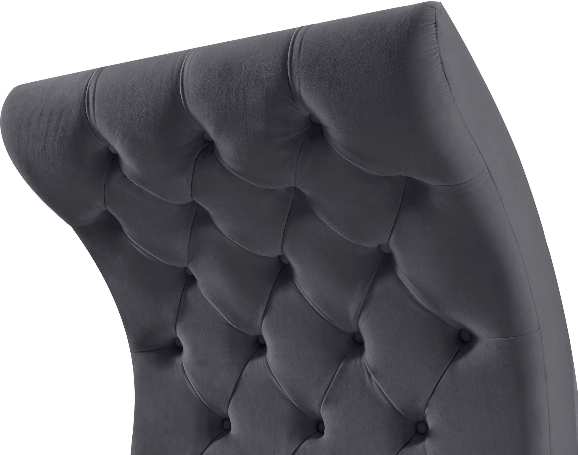 Crescent Velvet Chair