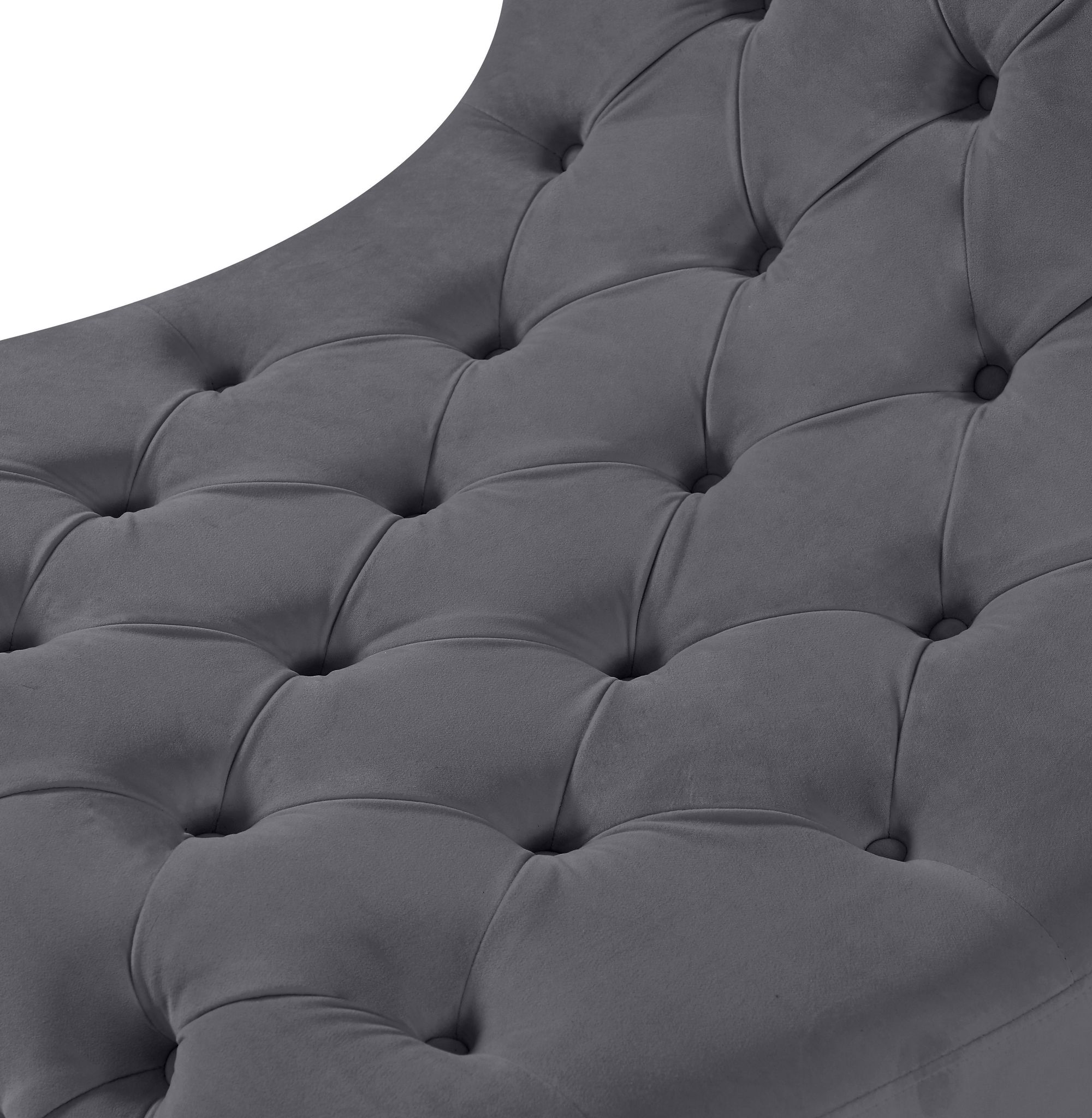 Crescent Velvet Chair