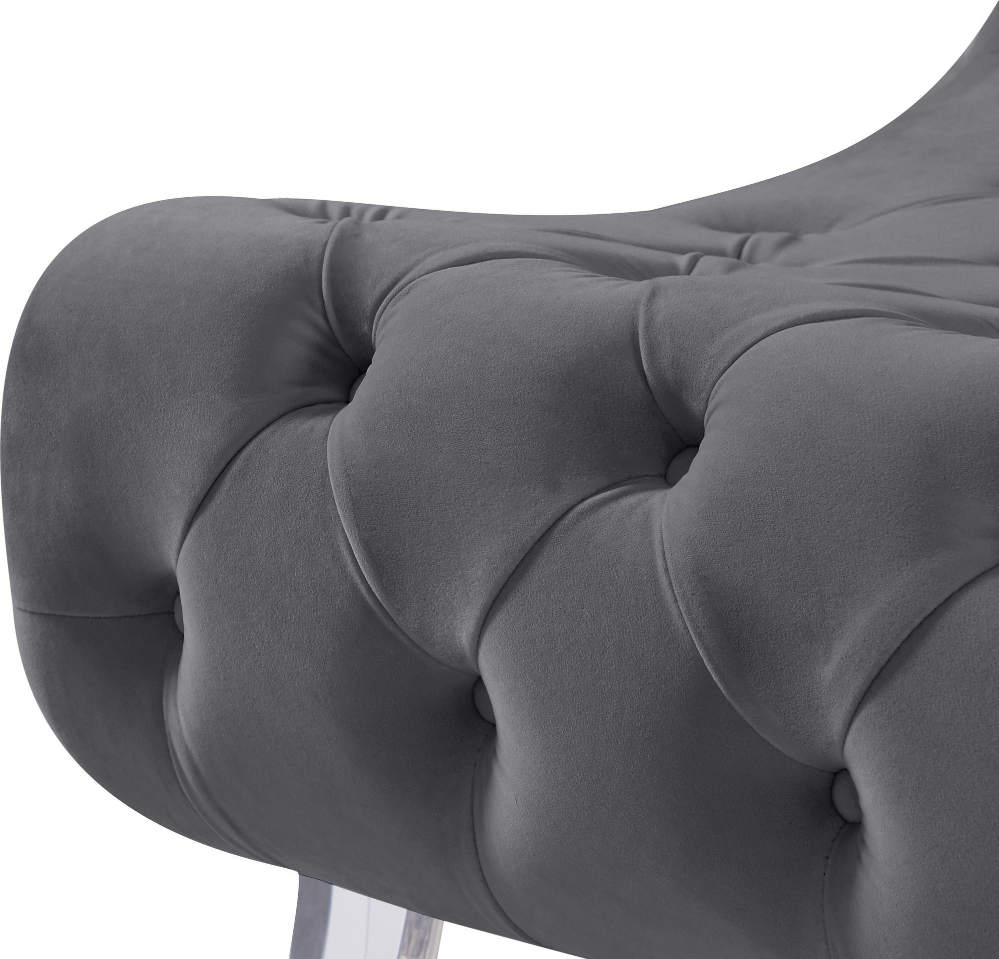Crescent Velvet Chair
