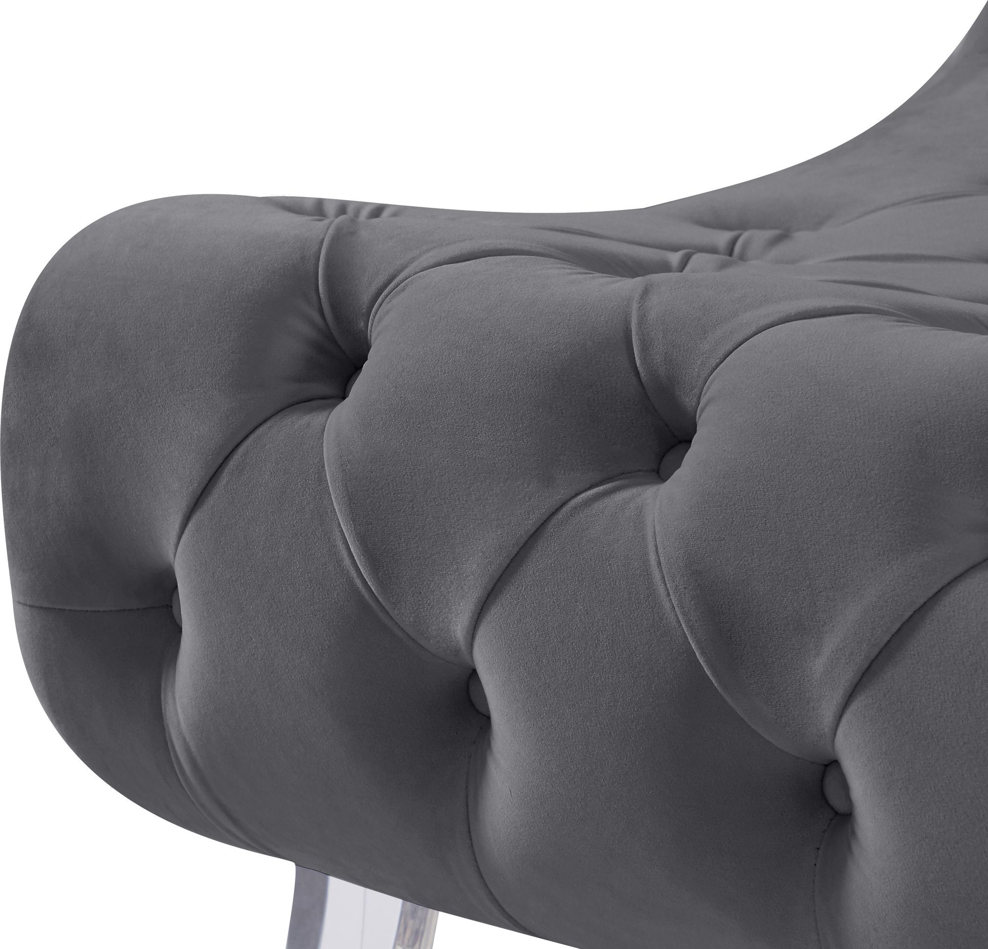 Crescent Velvet Chair