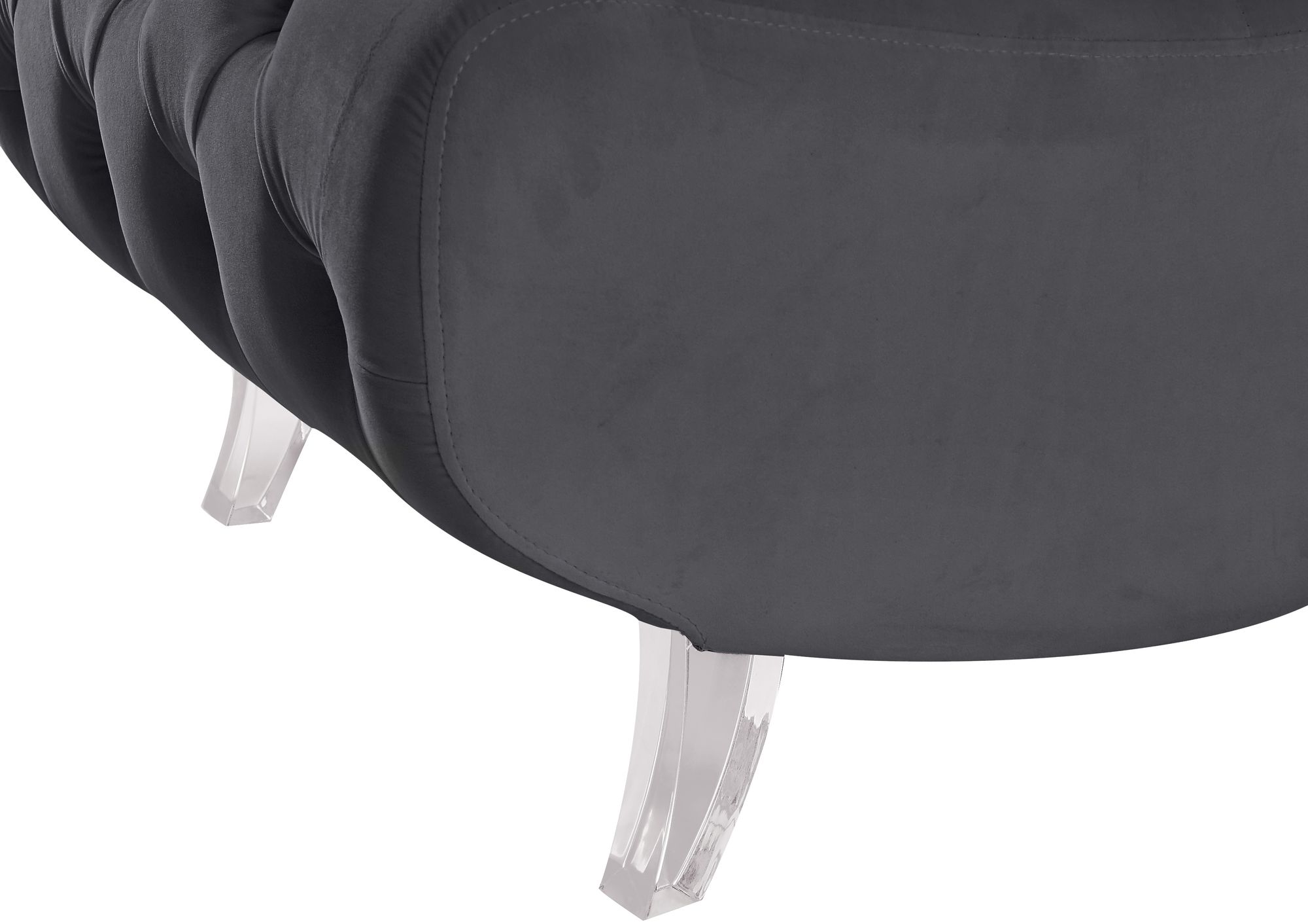 Crescent Velvet Chair