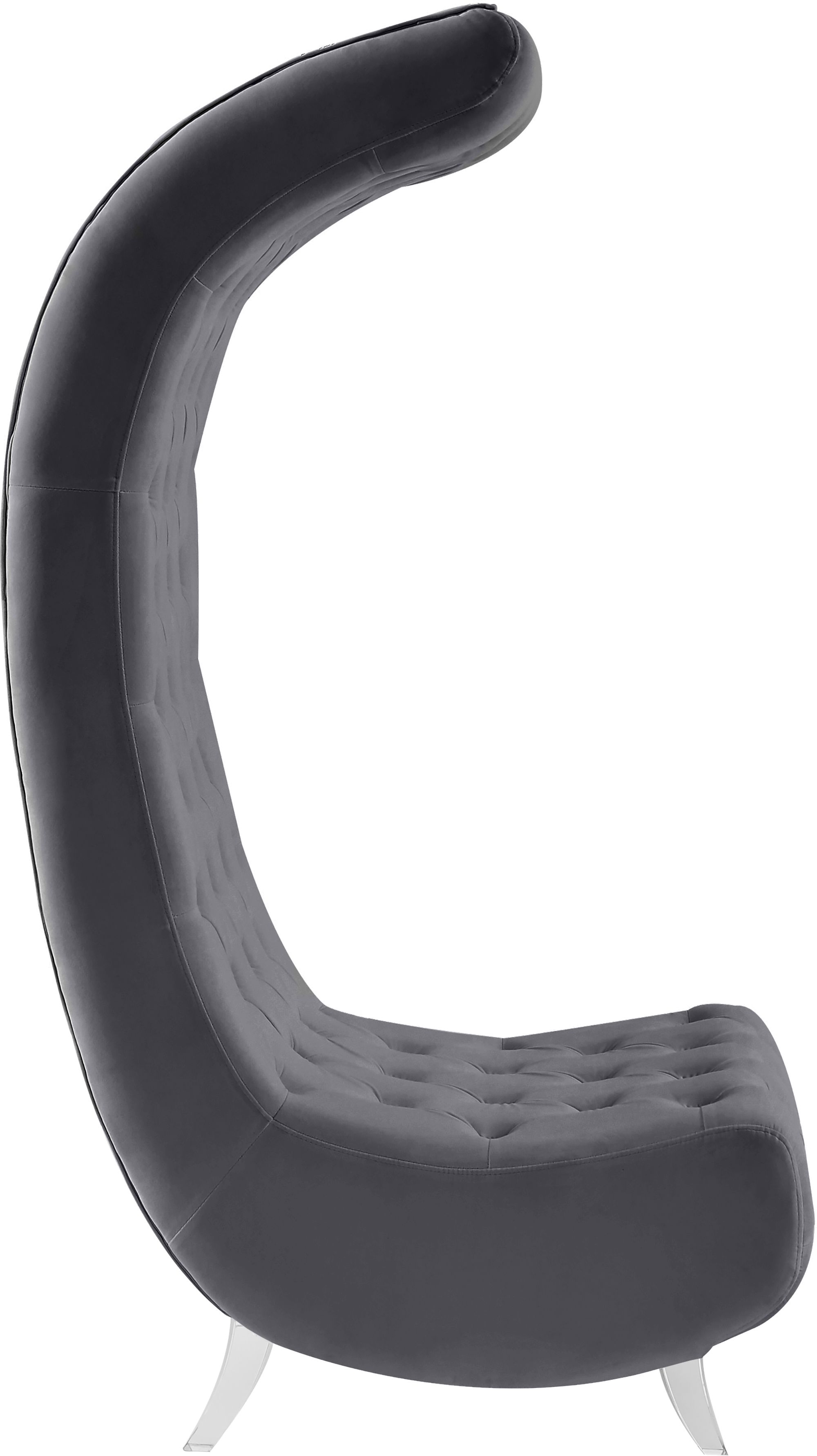 Crescent Velvet Chair