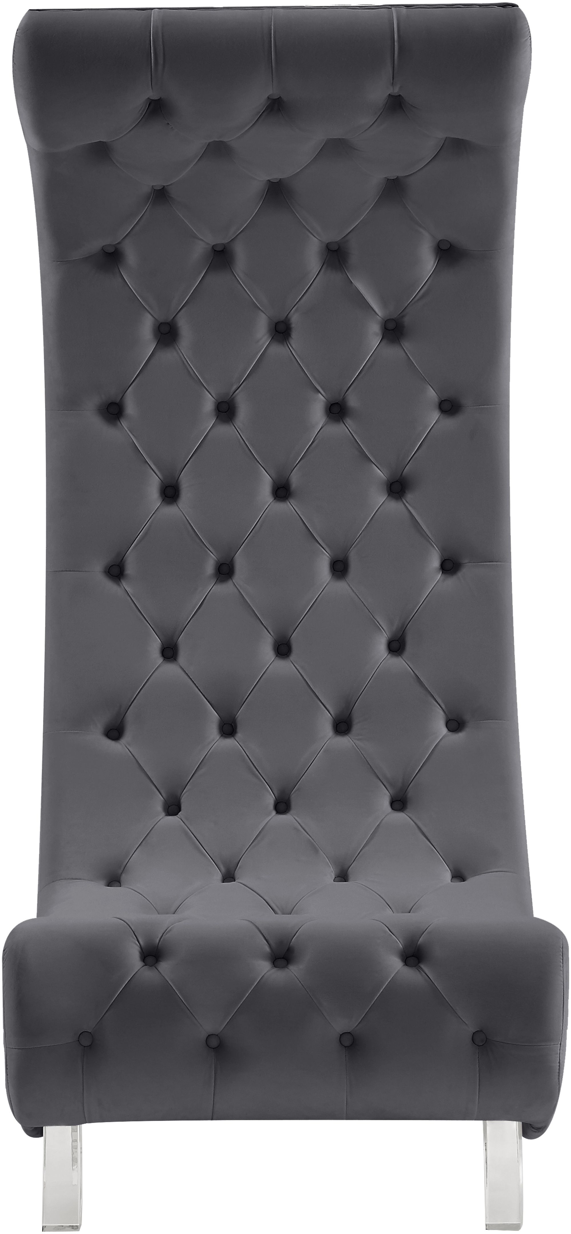 Crescent Velvet Chair