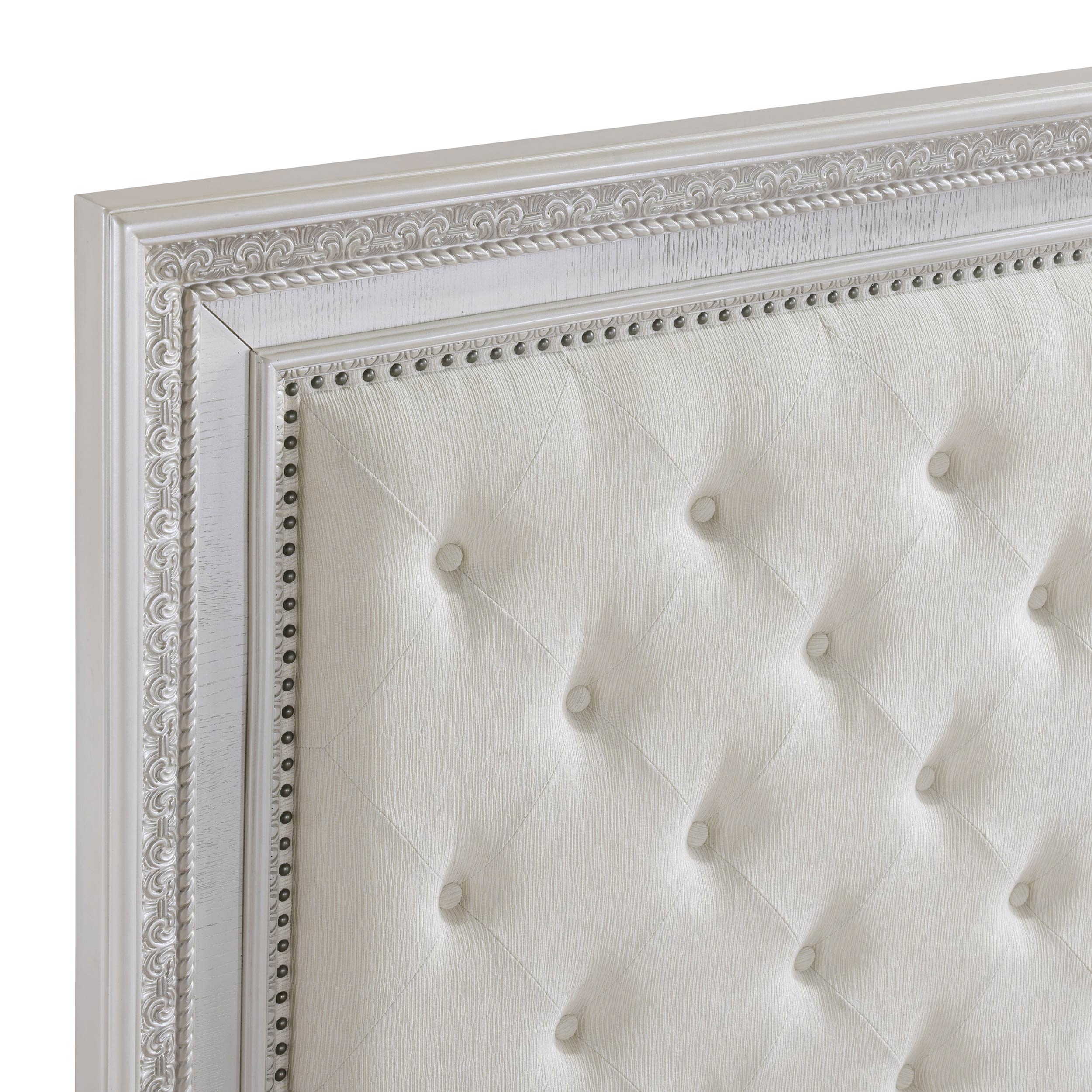 Theodora Polyester/Wood California King Panel Bed