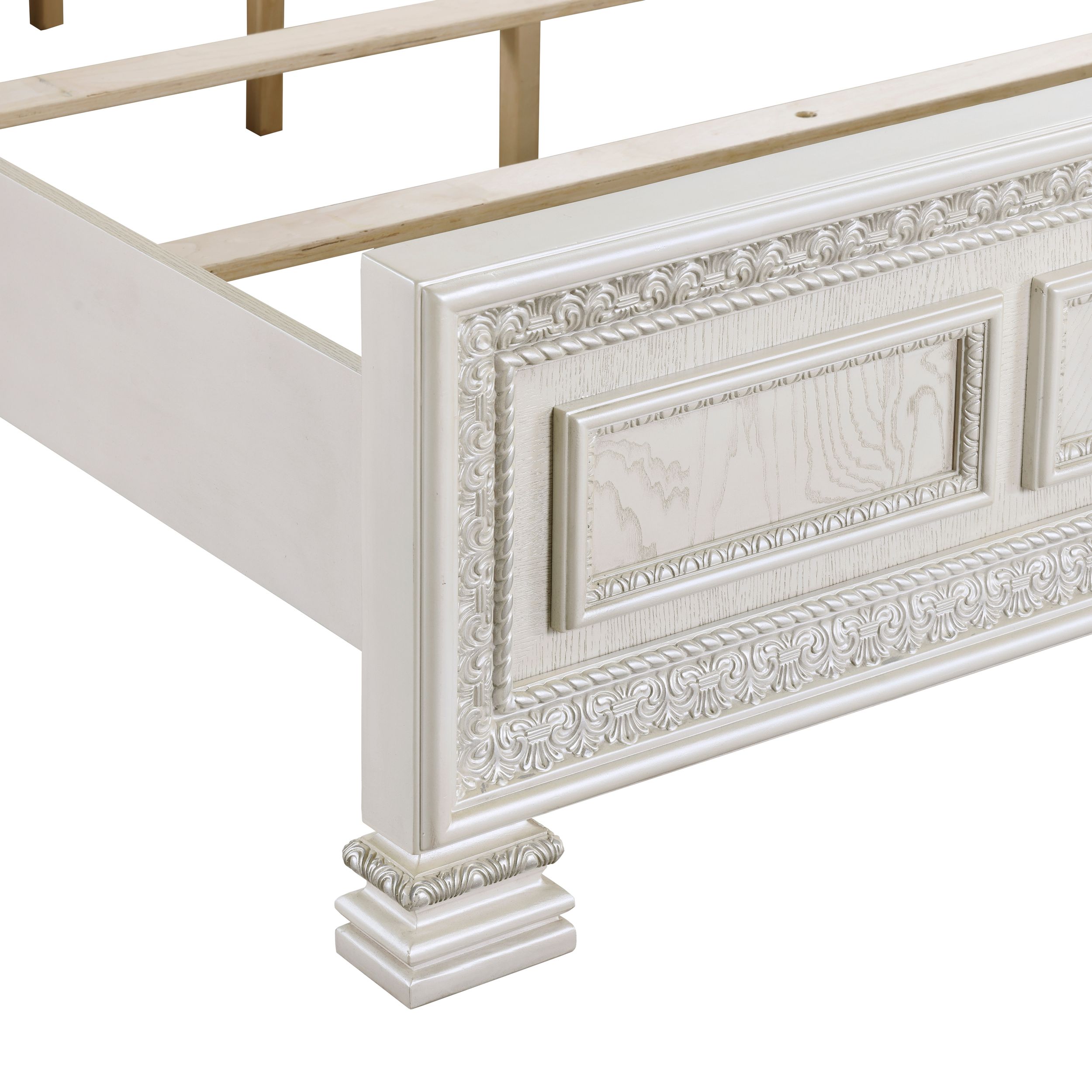 Theodora Polyester/Wood California King Panel Bed
