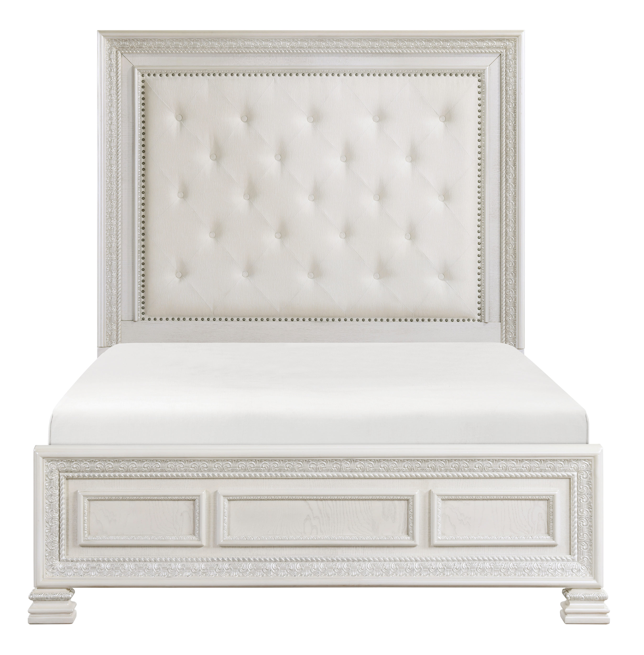 Theodora Polyester/Wood California King Panel Bed
