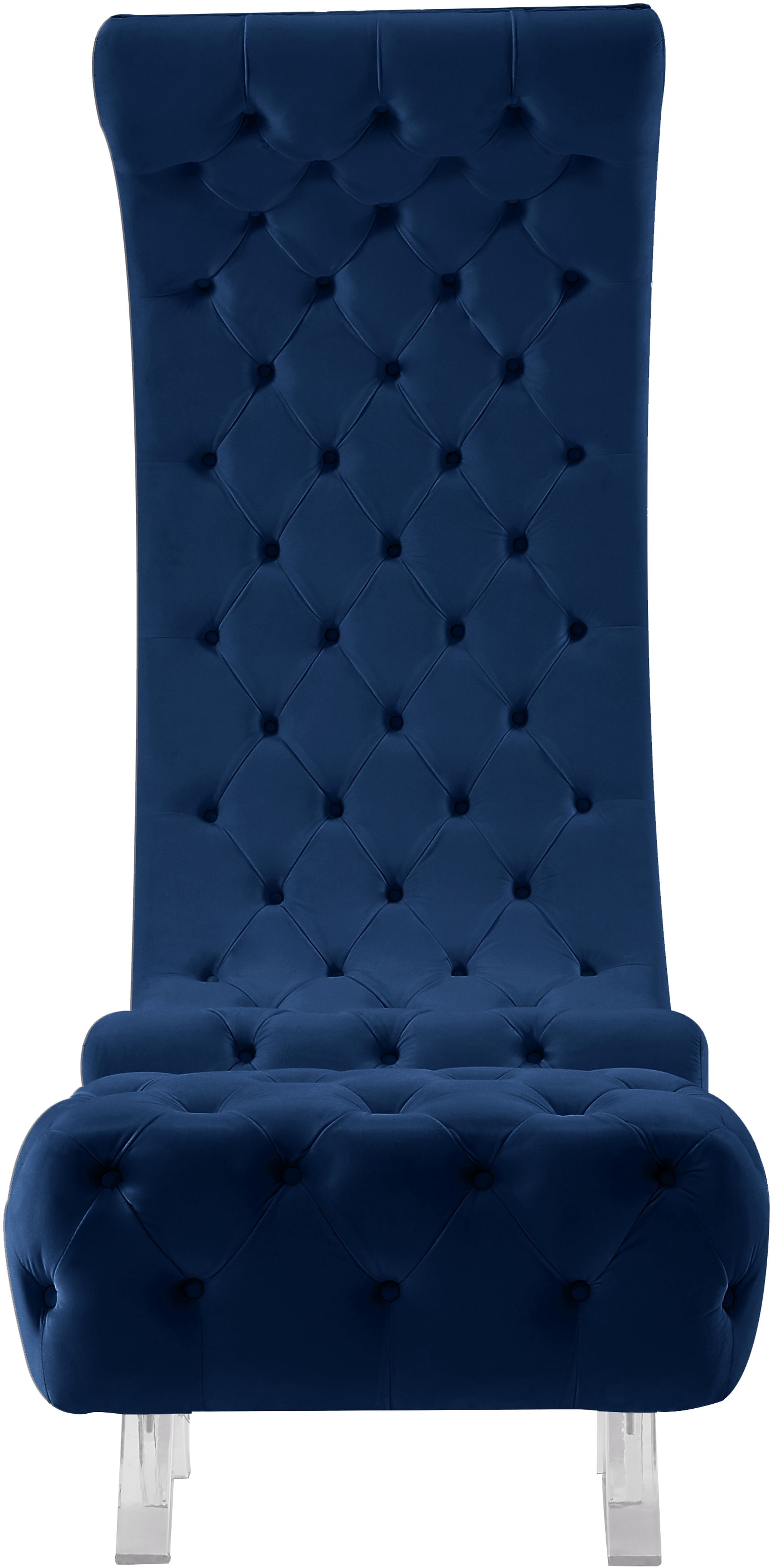 Crescent Velvet Chair