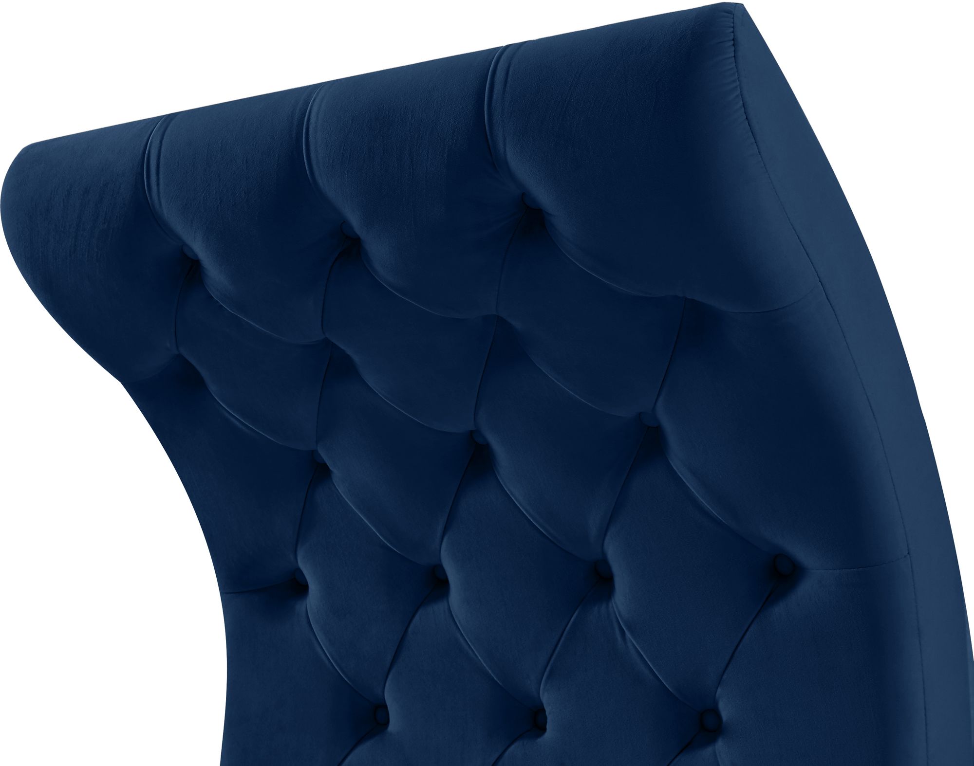 Crescent Velvet Chair