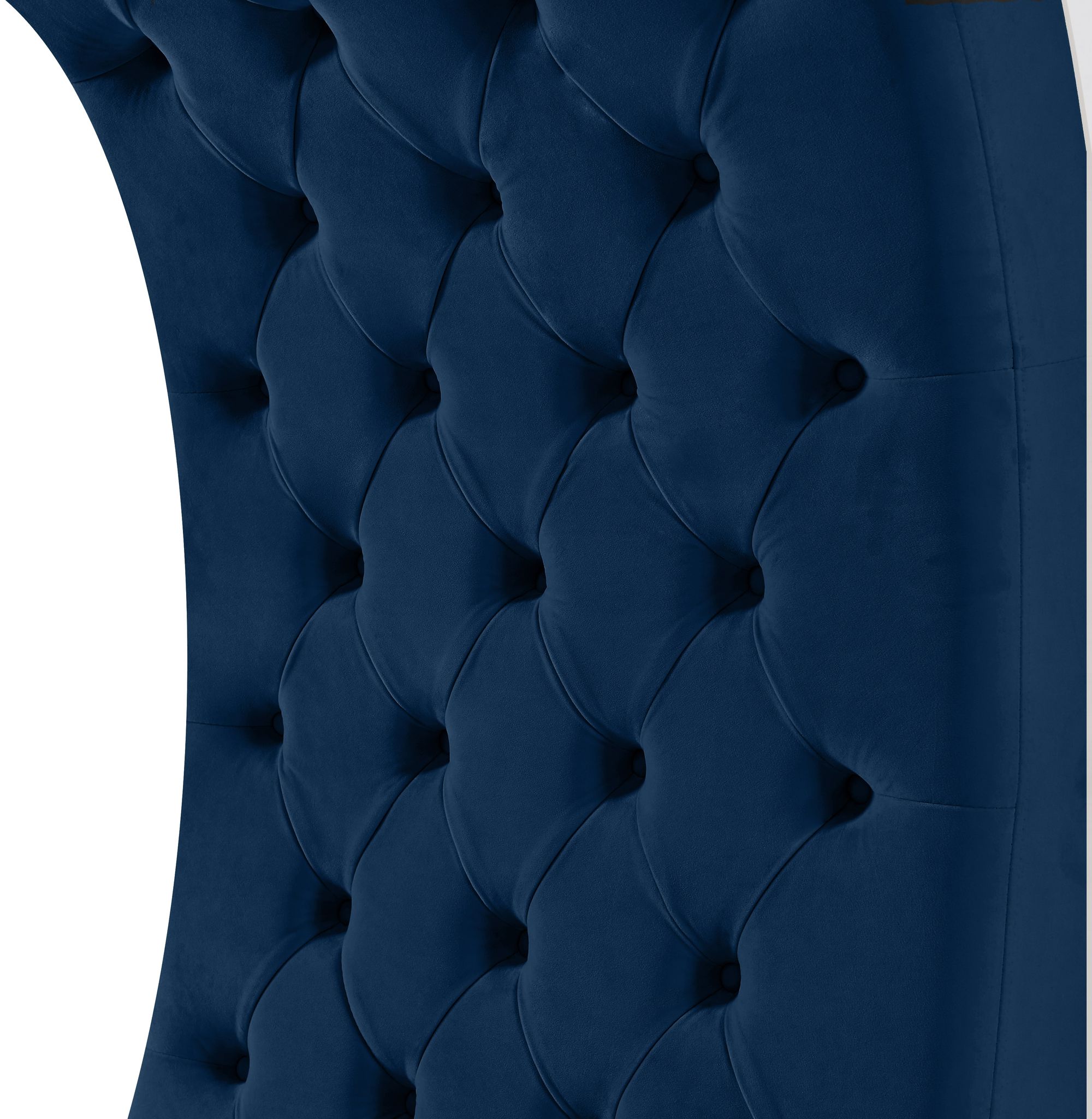 Crescent Velvet Chair