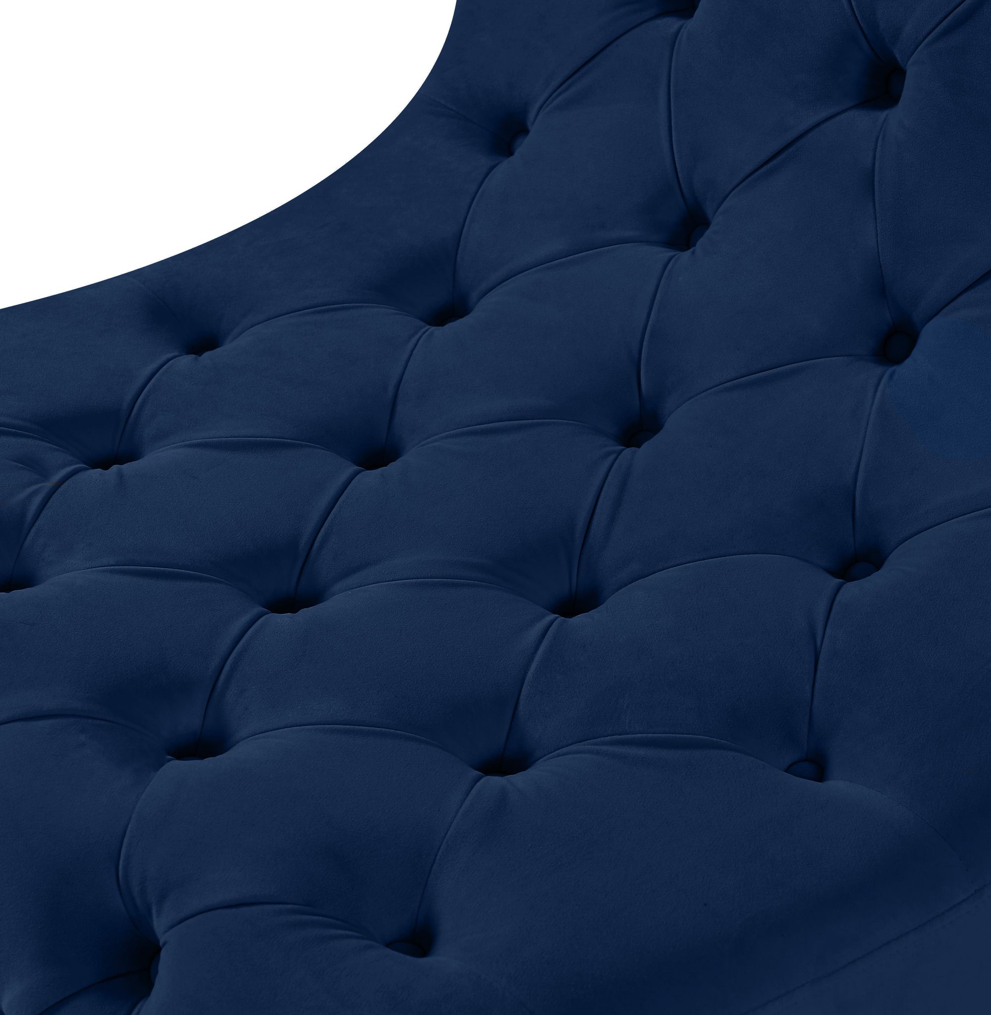 Crescent Velvet Chair