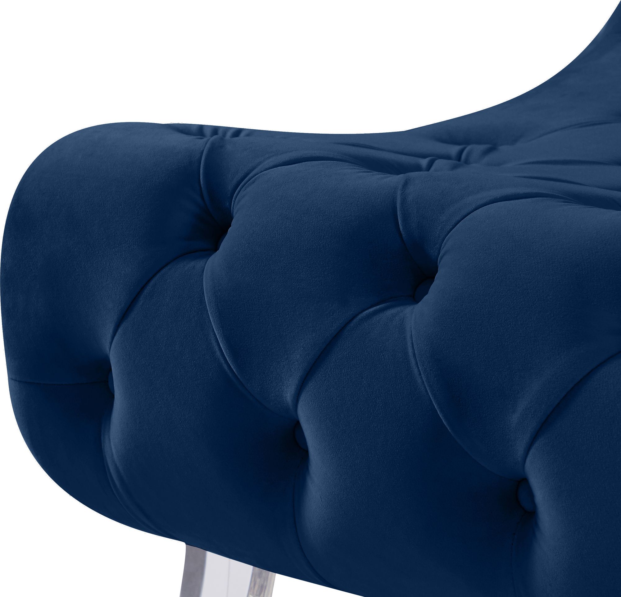 Crescent Velvet Chair