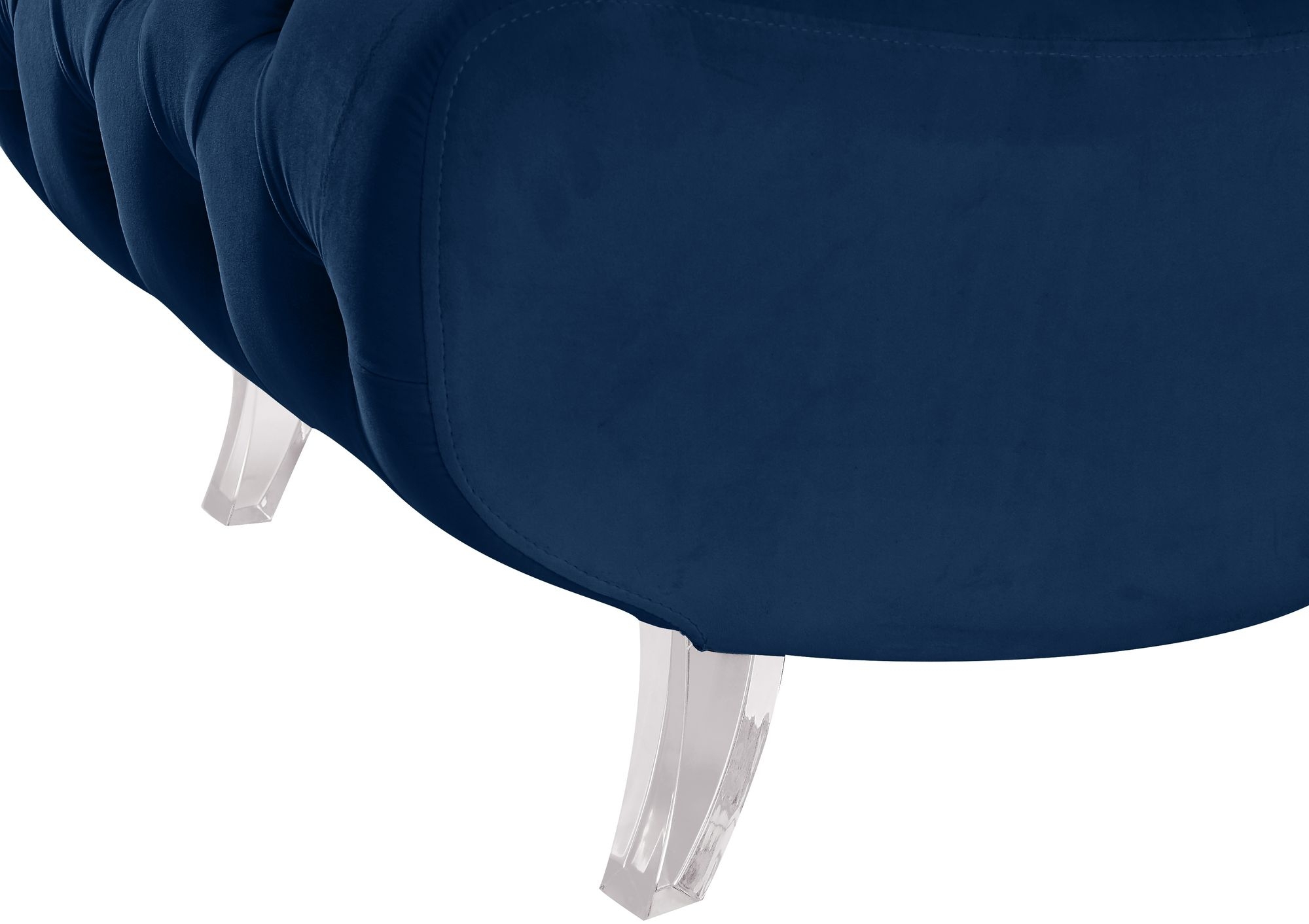 Crescent Velvet Chair
