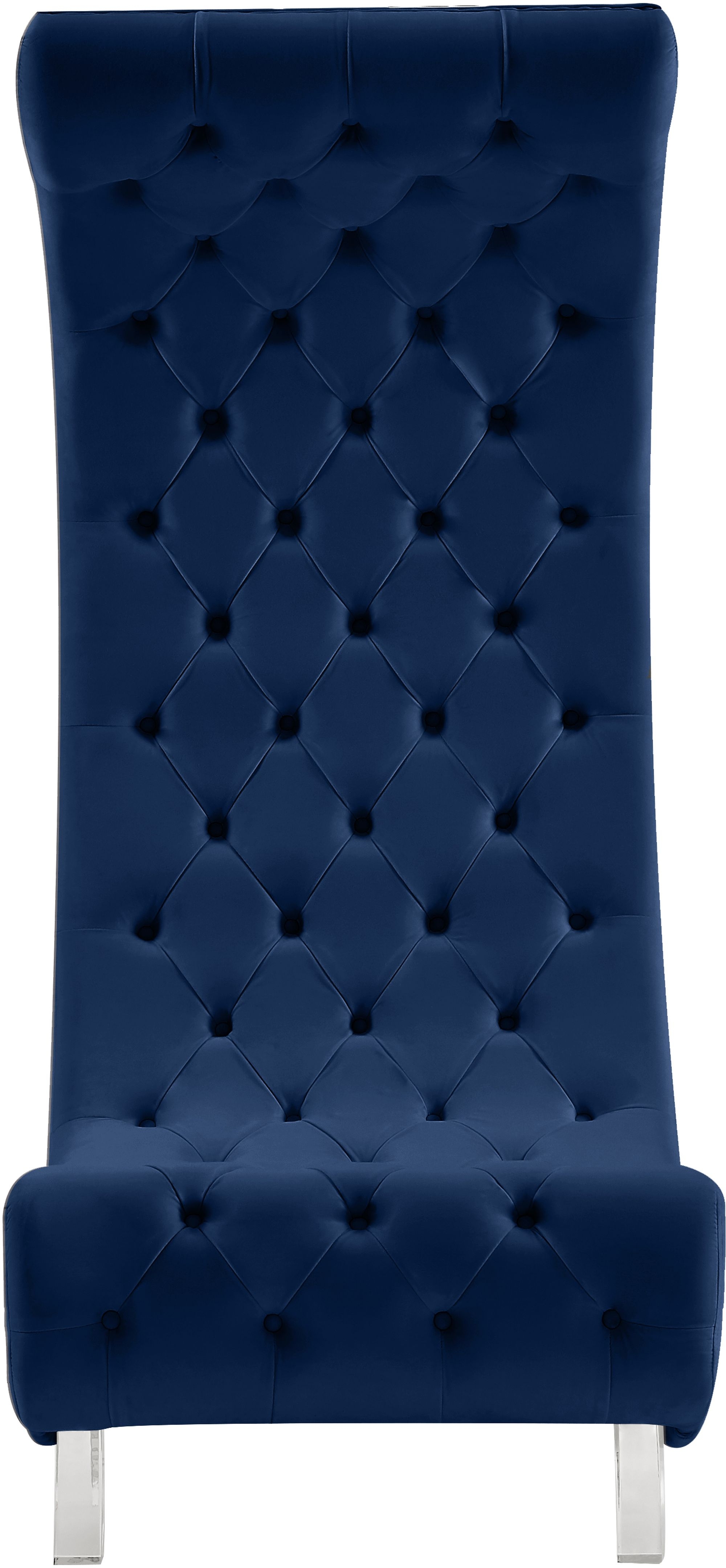 Crescent Velvet Chair