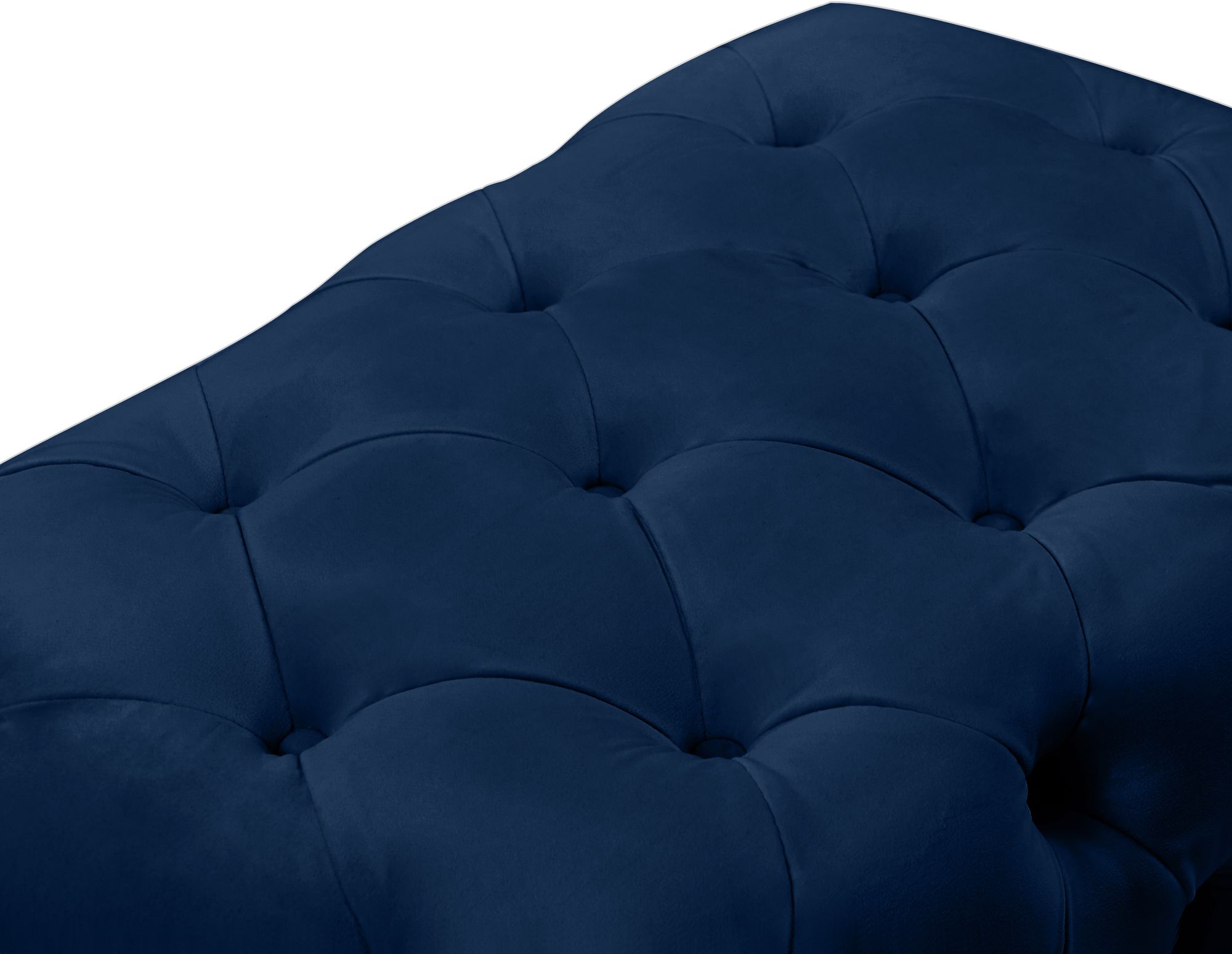 Crescent Velvet Ottoman