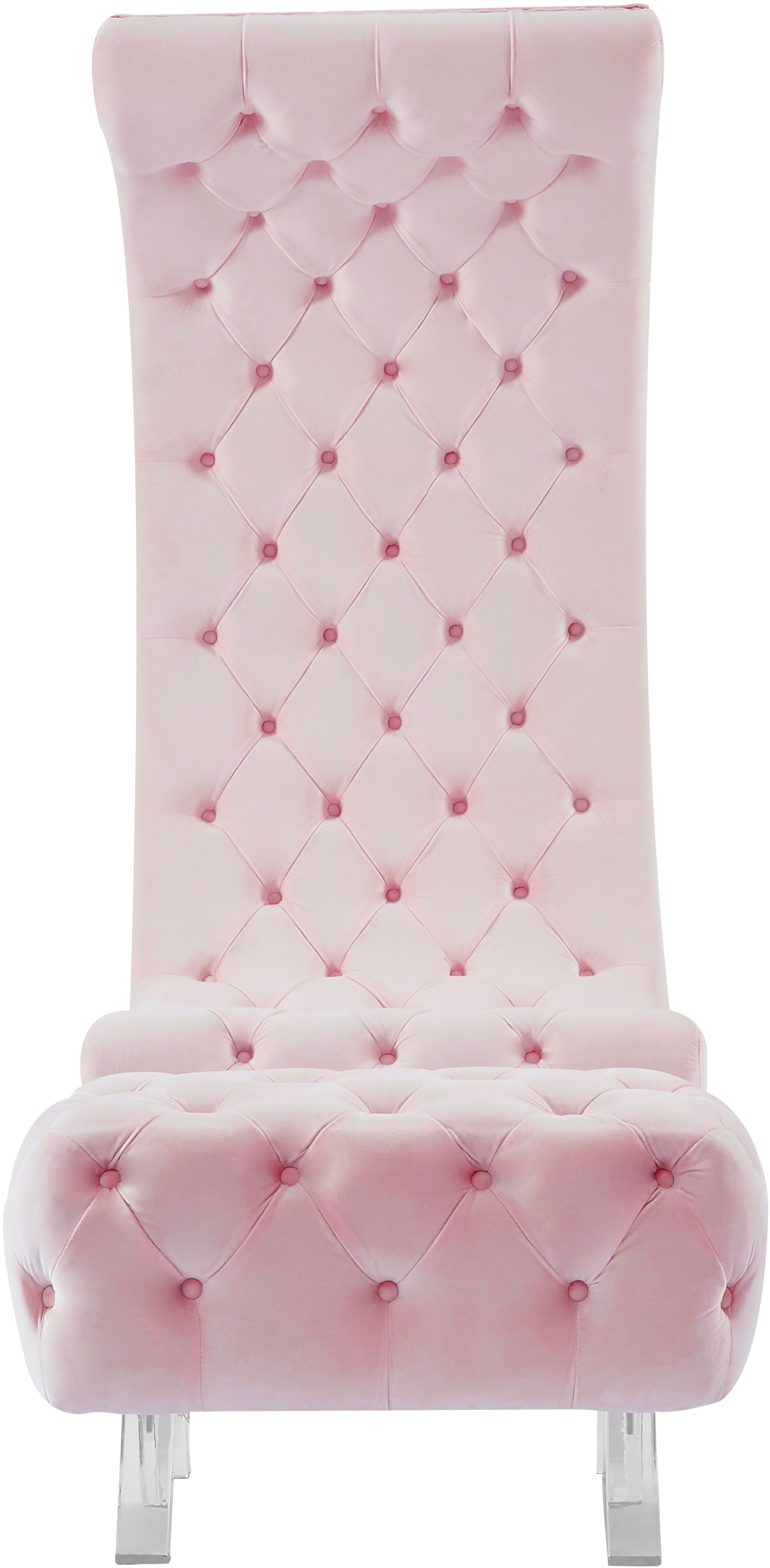 Crescent Velvet Chair