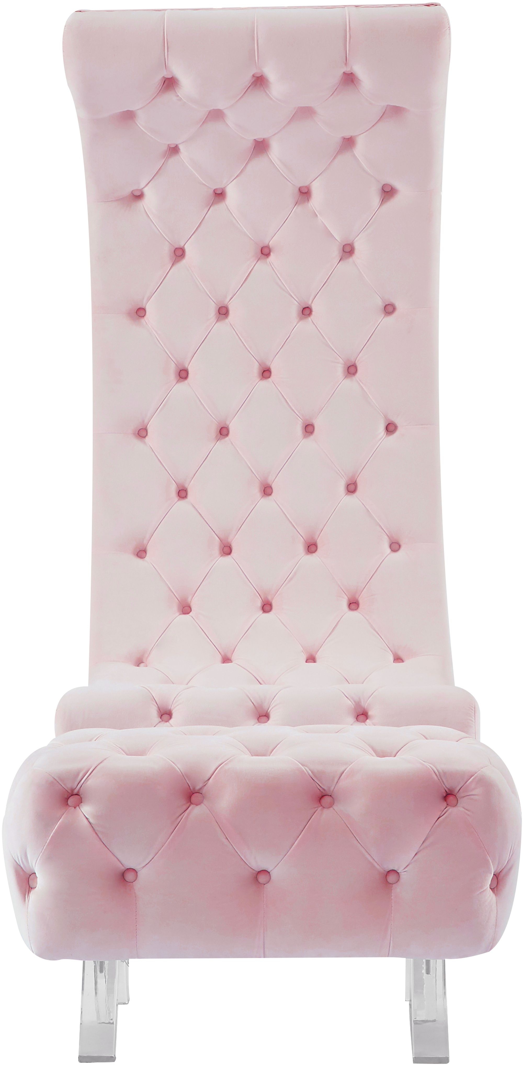 Crescent Velvet Chair