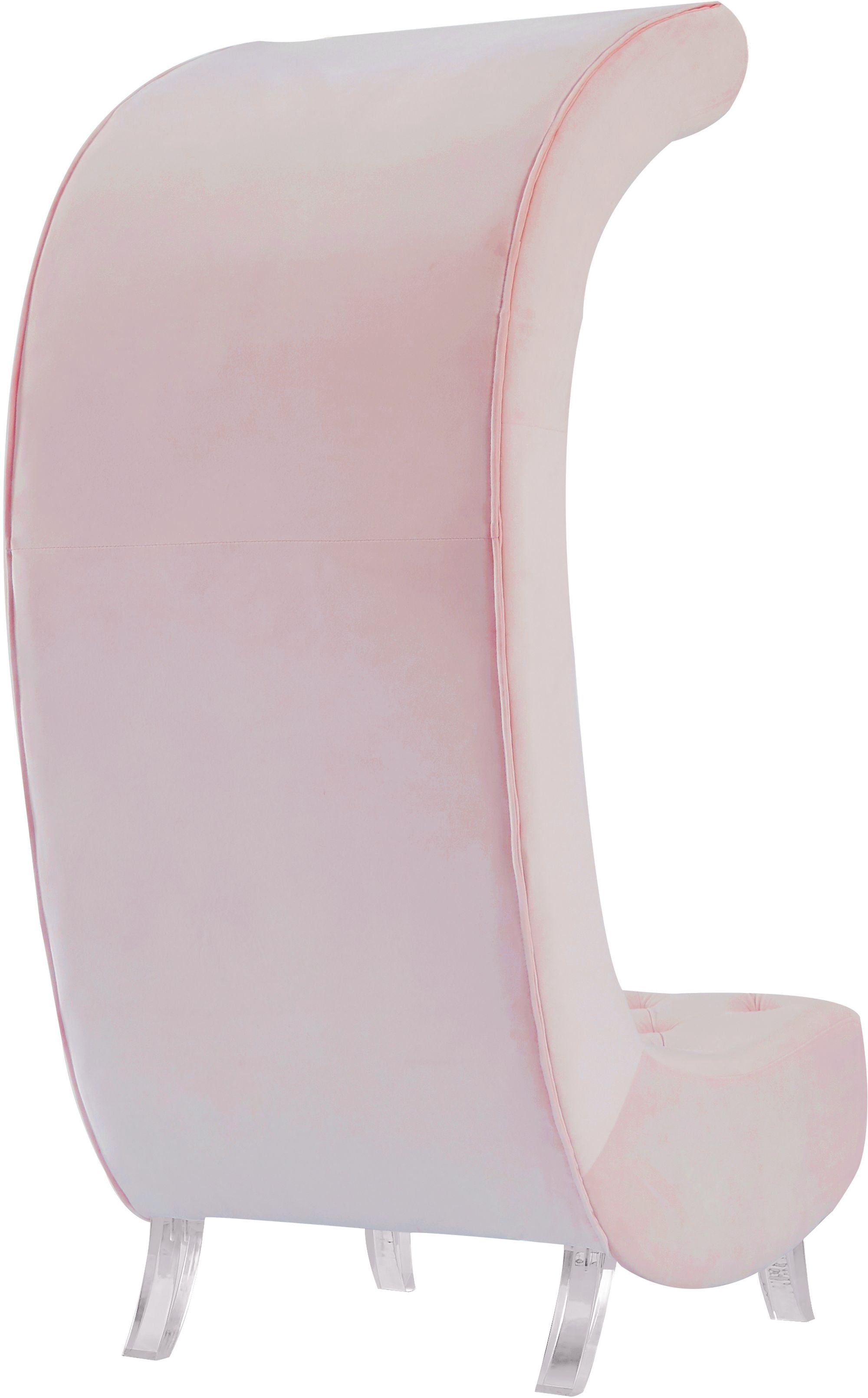 Crescent Velvet Chair