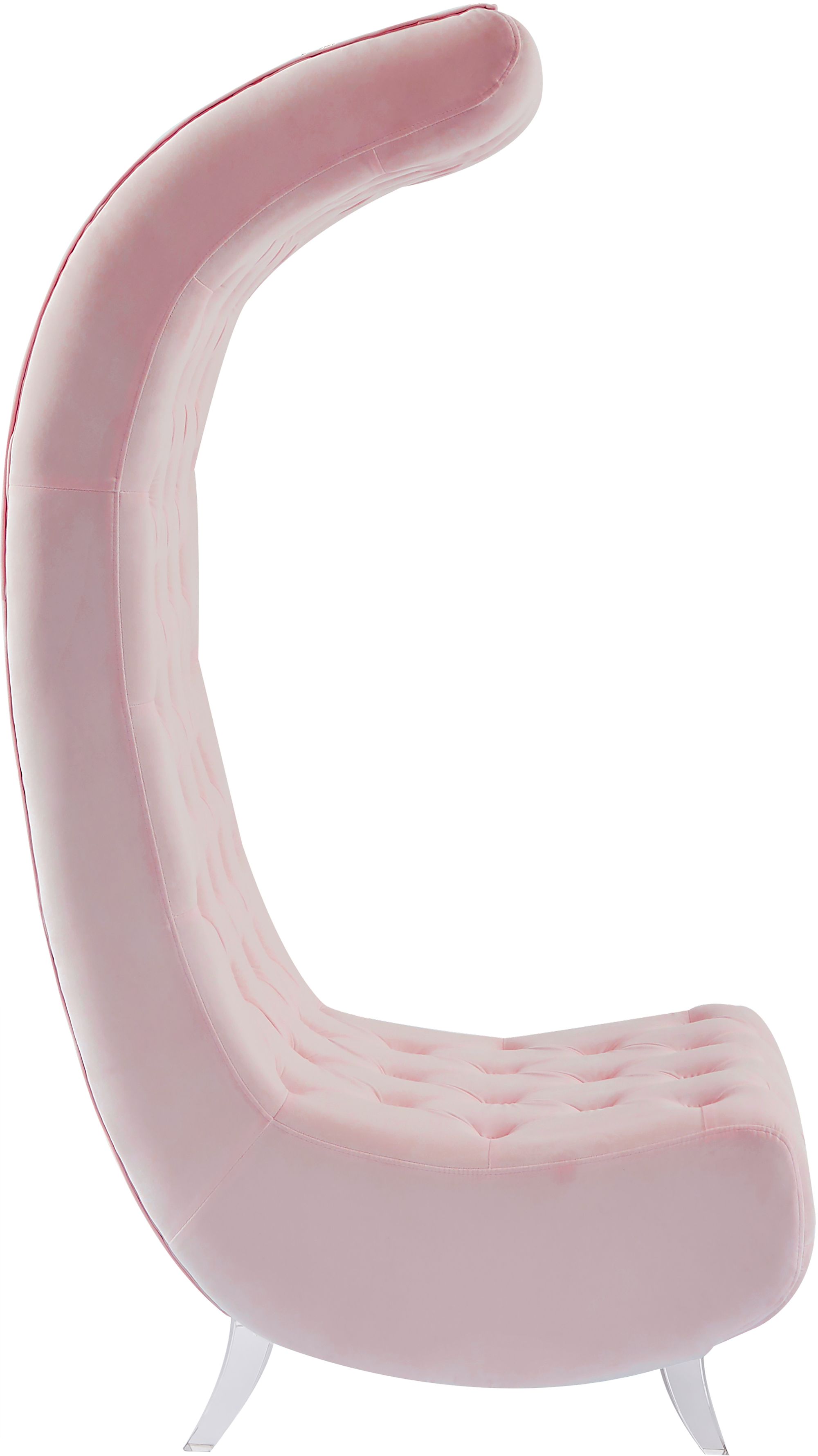 Crescent Velvet Chair