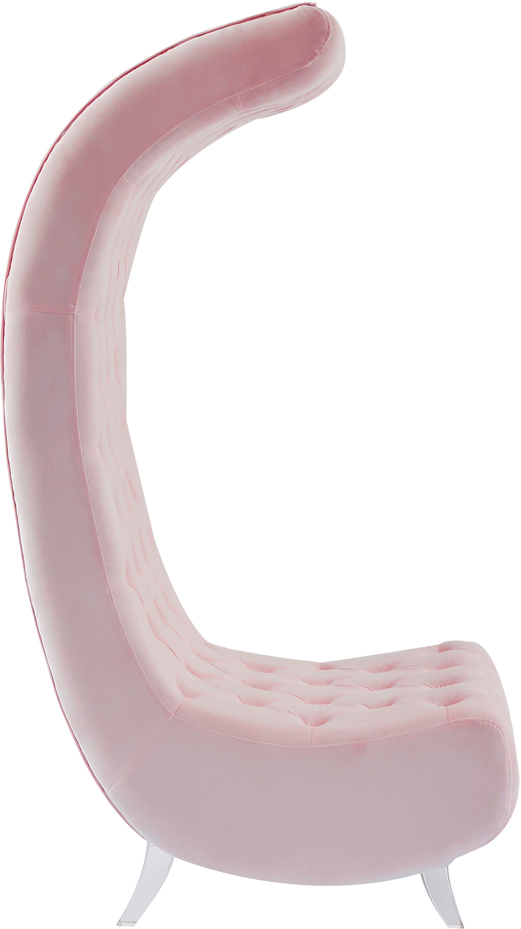 Crescent Velvet Chair