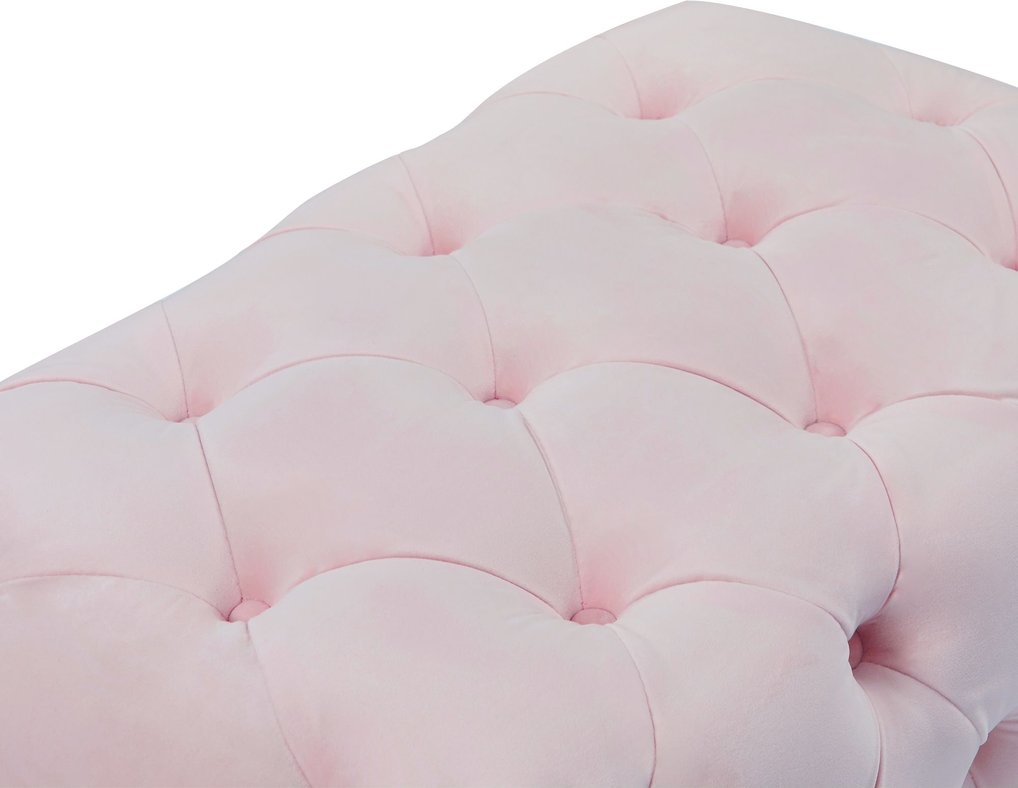 Crescent Velvet Ottoman