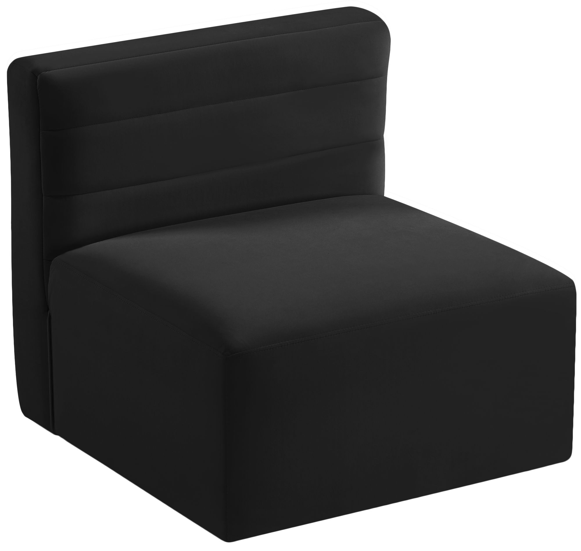 Quincy Velvet Modular Comfort Armless Chair