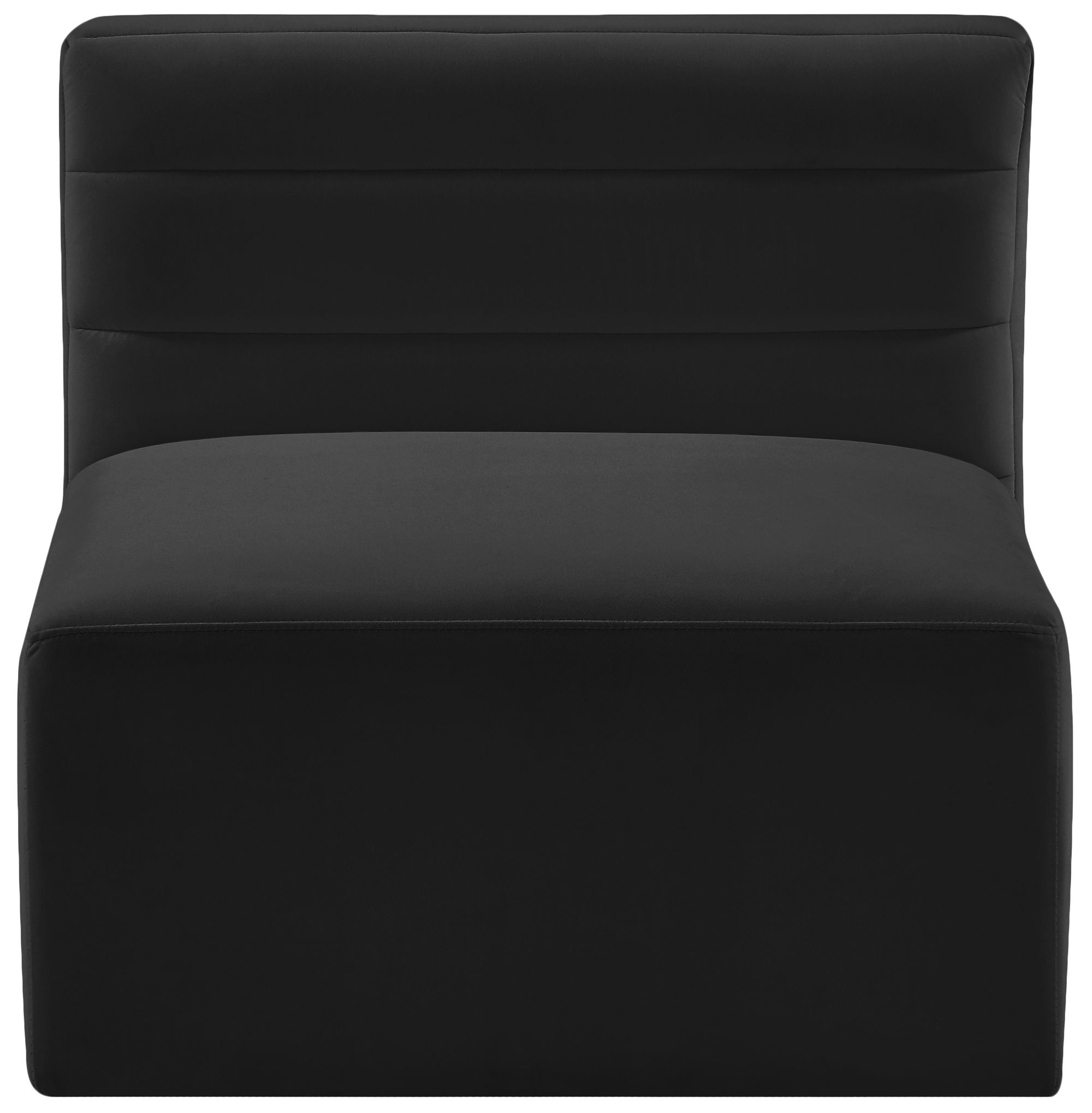 Quincy Velvet Modular Comfort Armless Chair