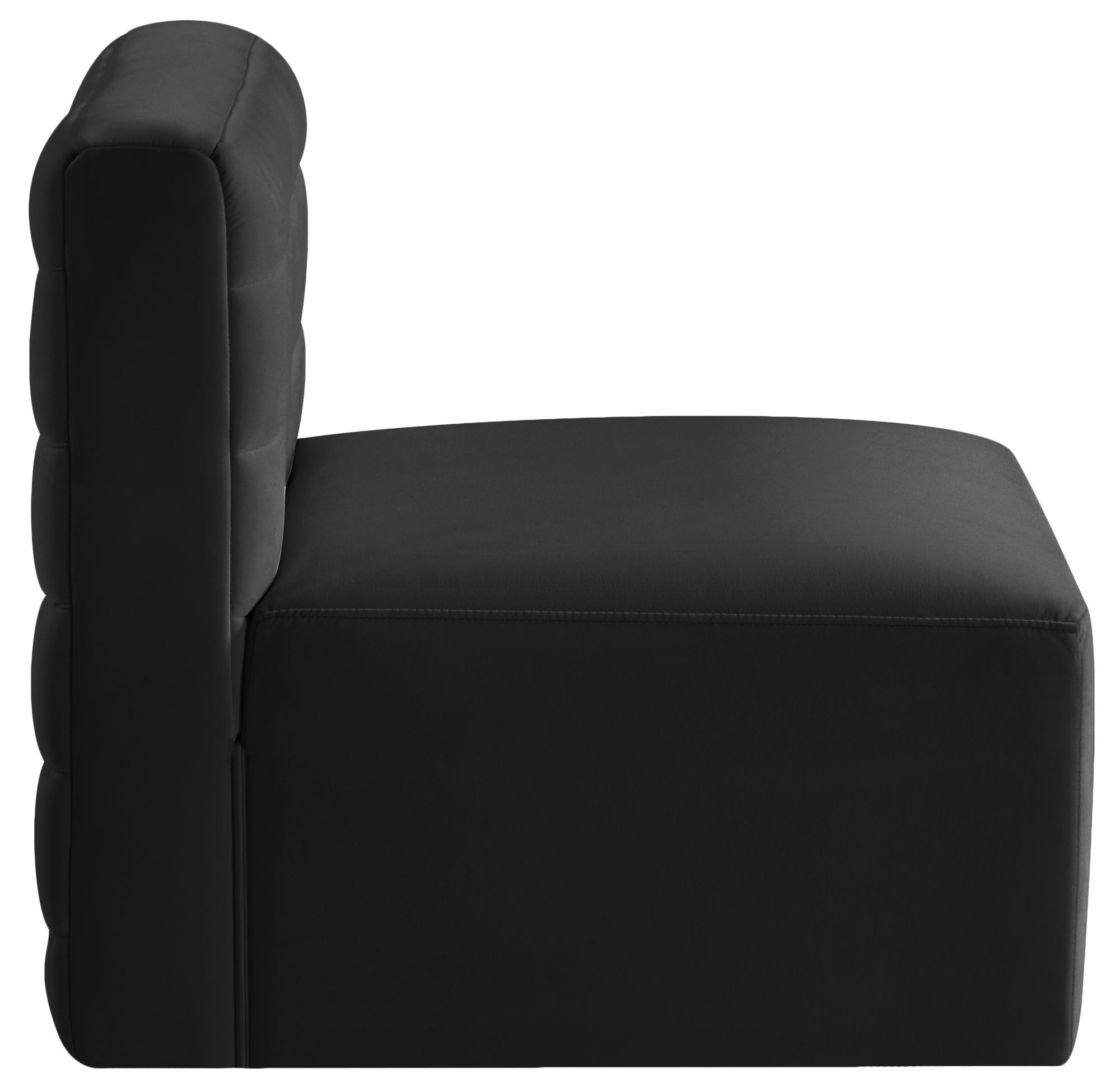 Quincy Velvet Modular Comfort Armless Chair