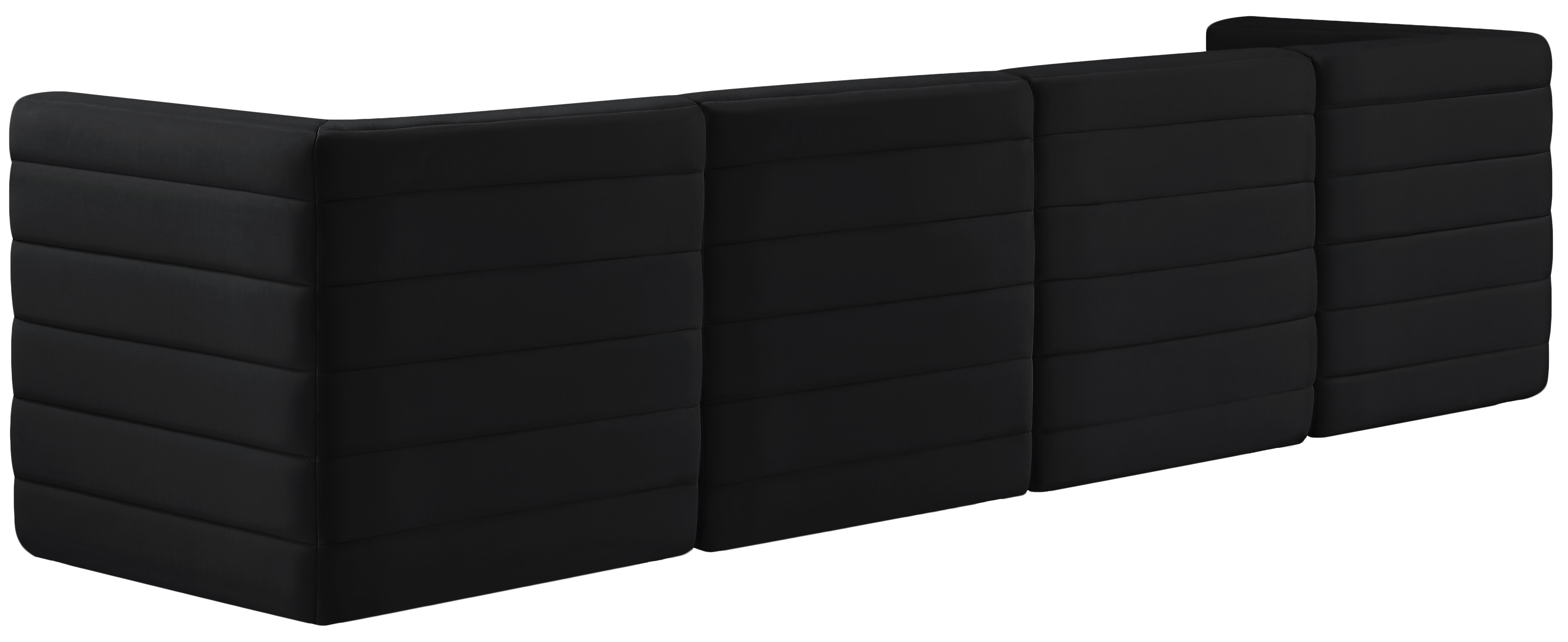 Quincy 126" Velvet Modular Comfort Sofa