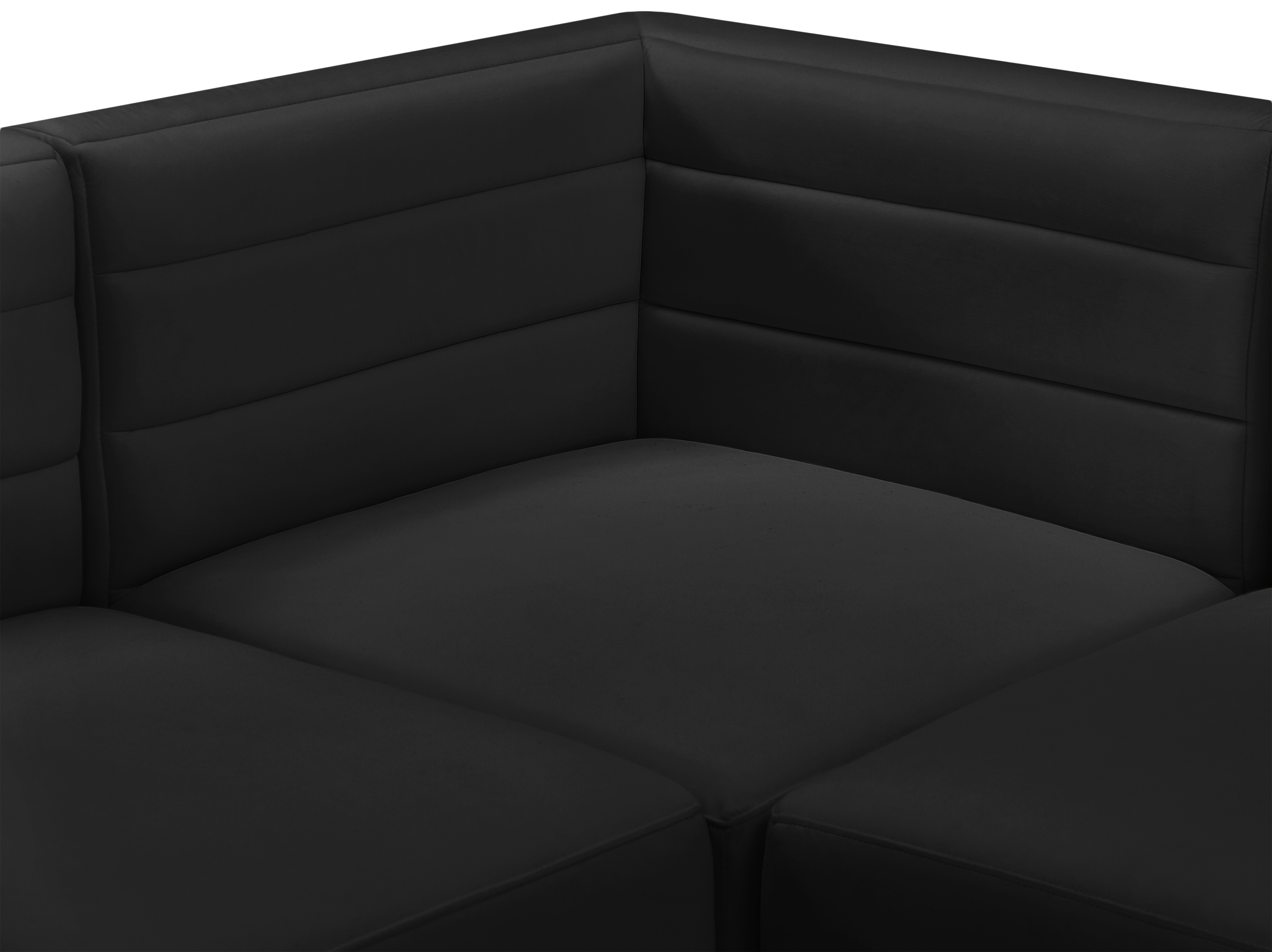 Quincy 126" Velvet Modular Comfort Sofa